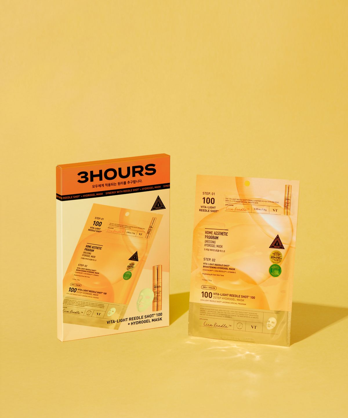 브이티코스메틱(VT COSMETICS) [2PACK]VT 컬러 리들샷 2스텝 하이드로겔 마스크 4매입x2(5종 중 택1)