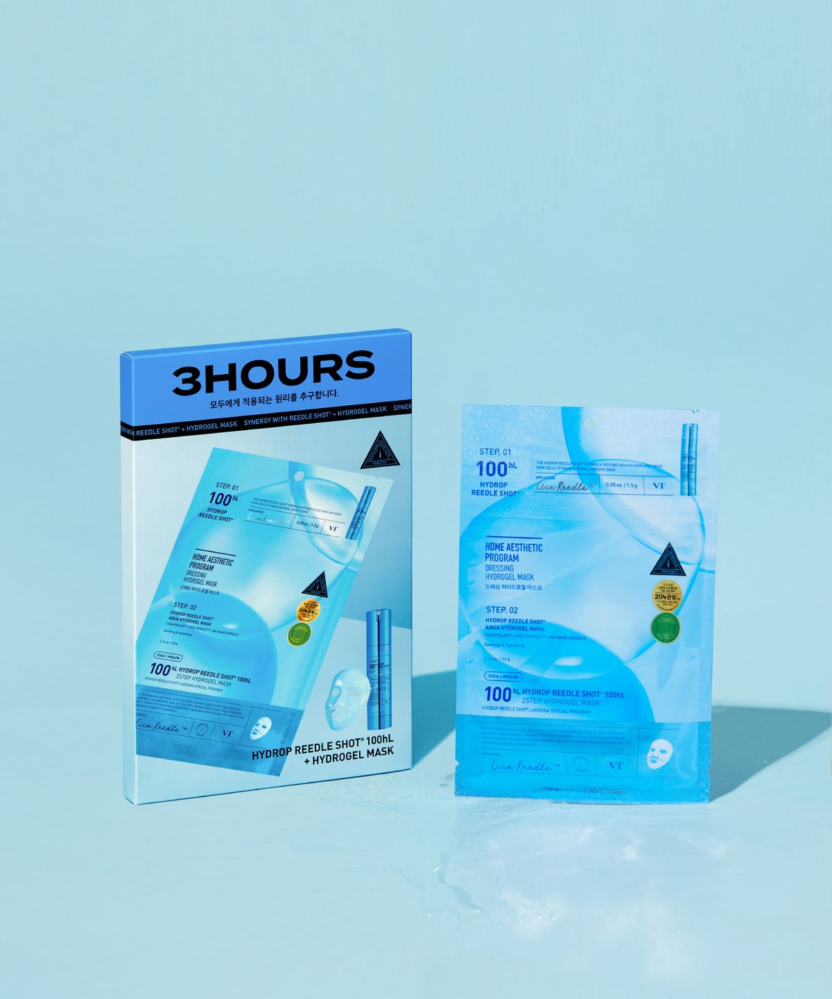 브이티코스메틱(VT COSMETICS) [2PACK]VT 컬러 리들샷 2스텝 하이드로겔 마스크 4매입x2(5종 중 택1)