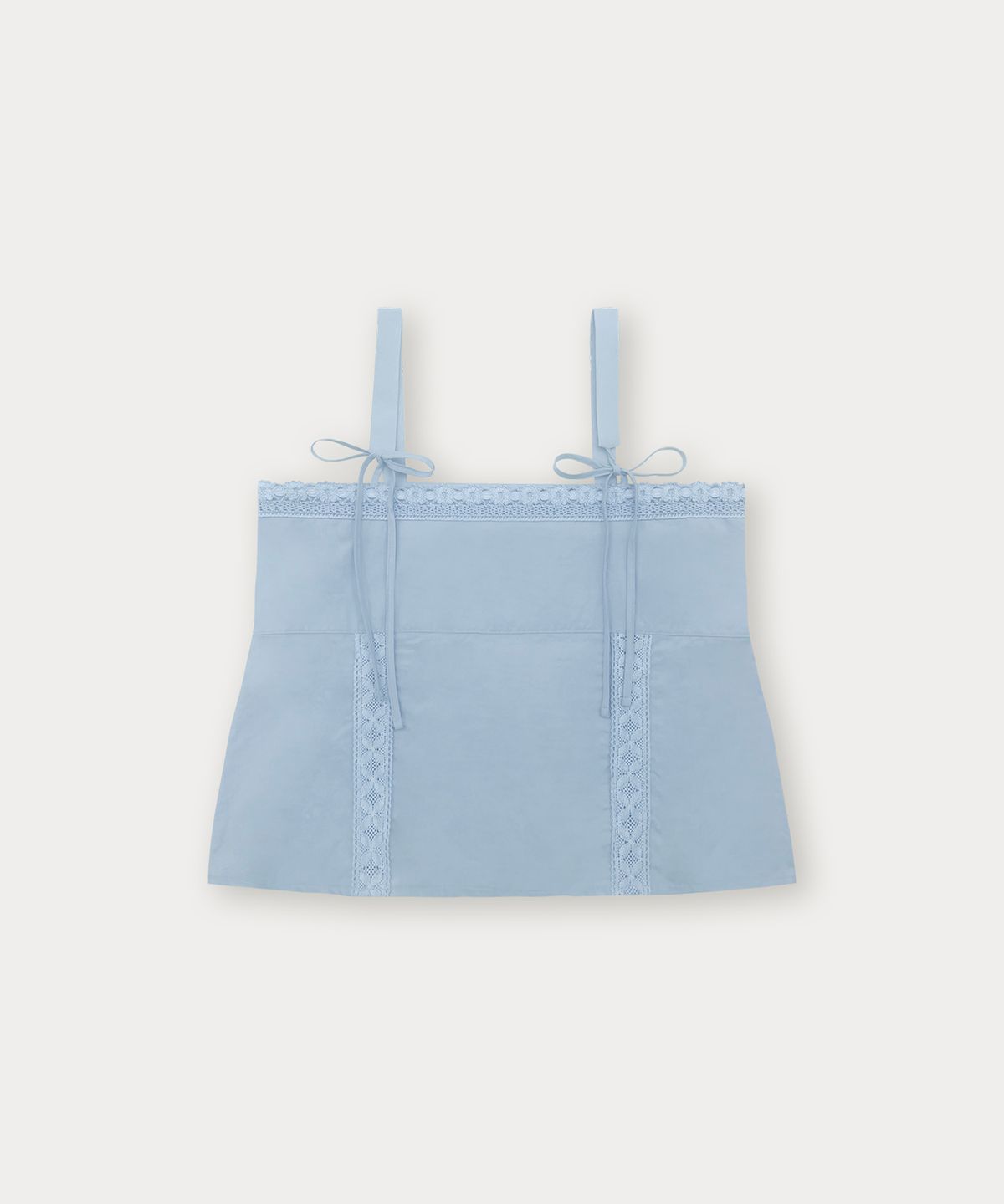 썸웨어버터(SOMEWHEREBUTTER) Niah Sleeveless Blouse - Light Blue