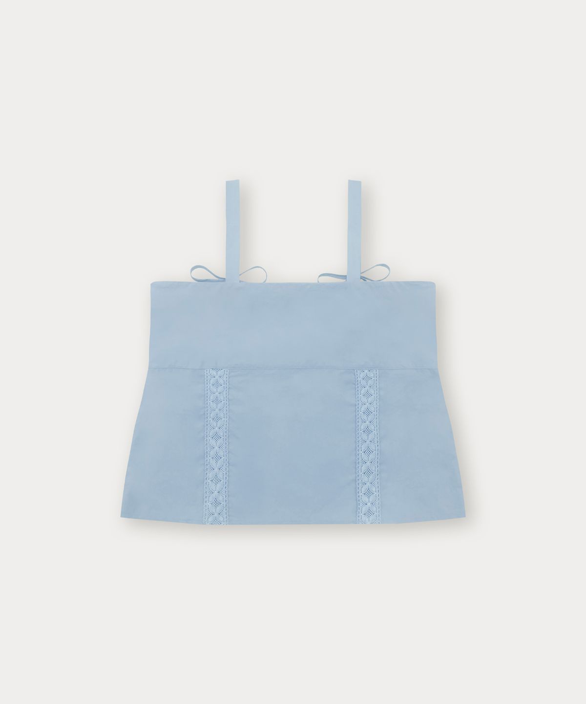 썸웨어버터(SOMEWHEREBUTTER) Niah Sleeveless Blouse - Light Blue