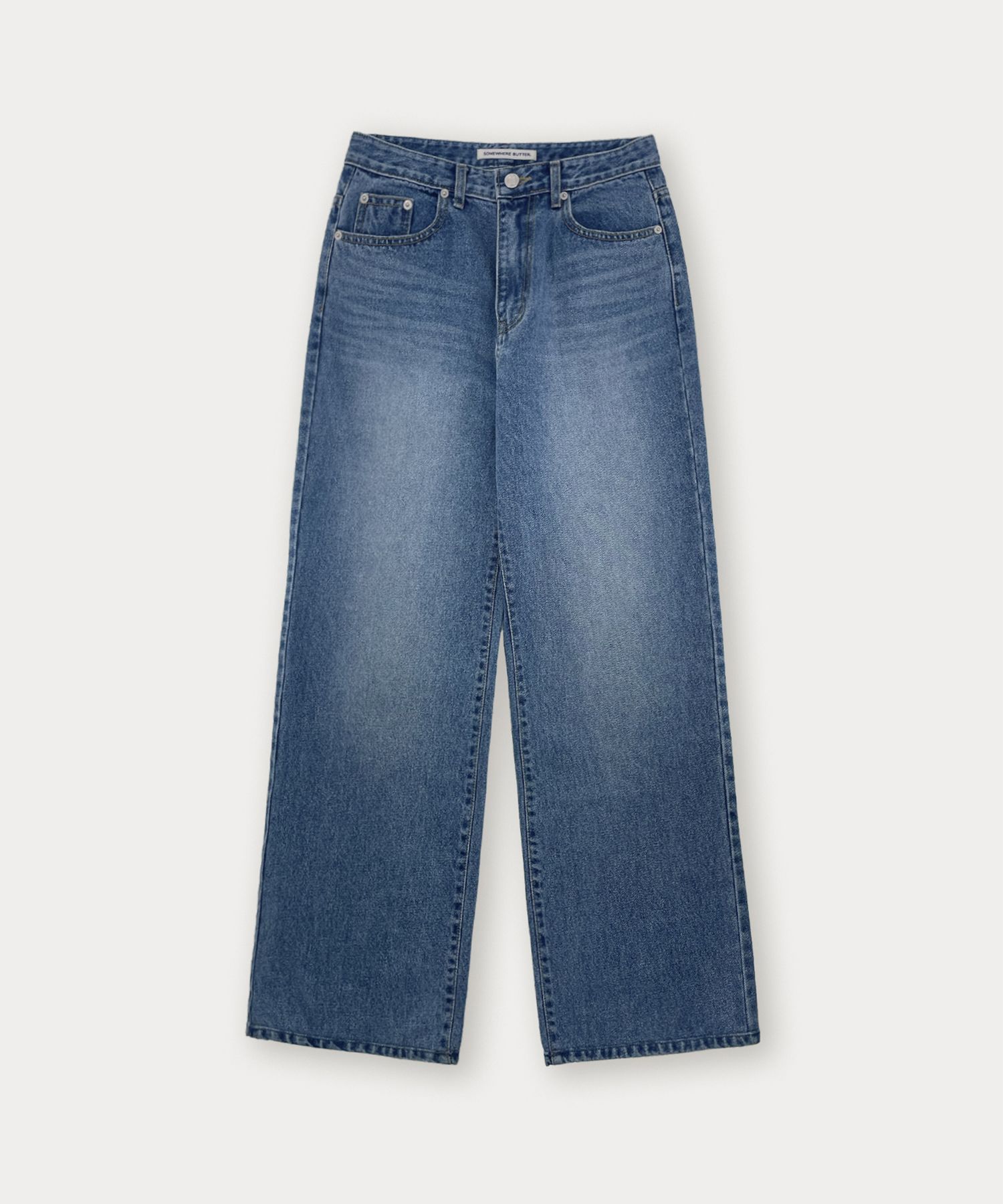 SOMEWHERE BUTTER ♥ Ten Wide Denim Pants /追跡付 SOMEWHERE BUTTER ♥ Ten Wide Denim Pants /追跡付