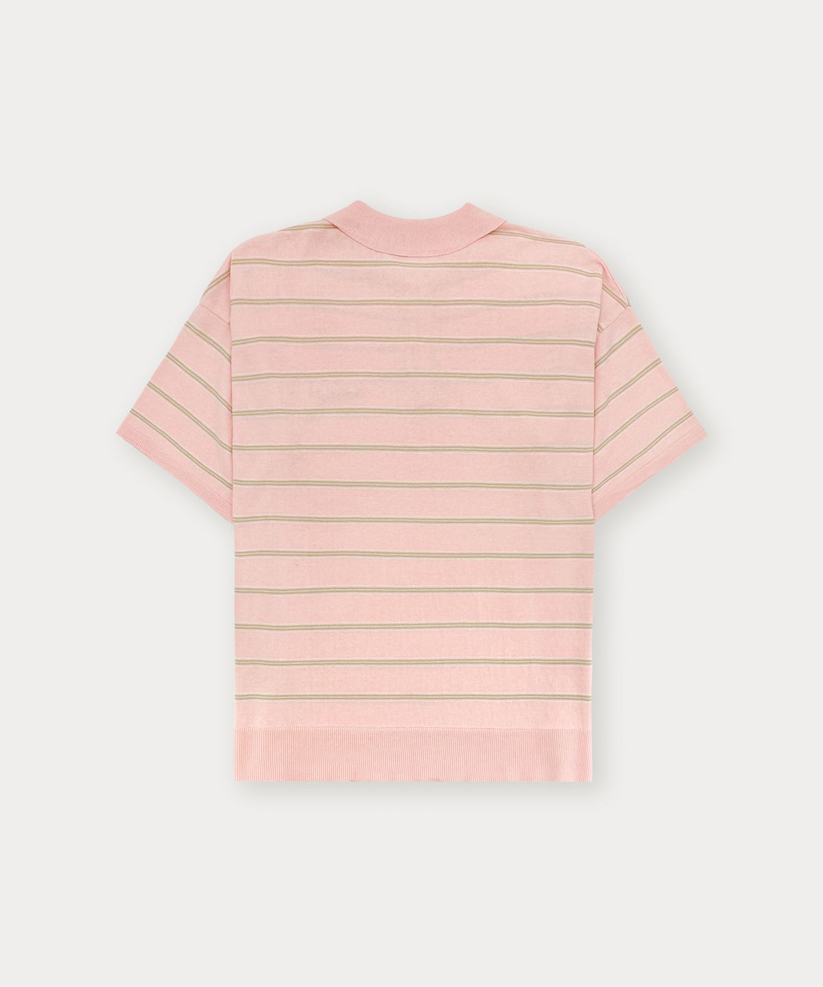 썸웨어버터(SOMEWHEREBUTTER) Champ Stripe Knit - Pink