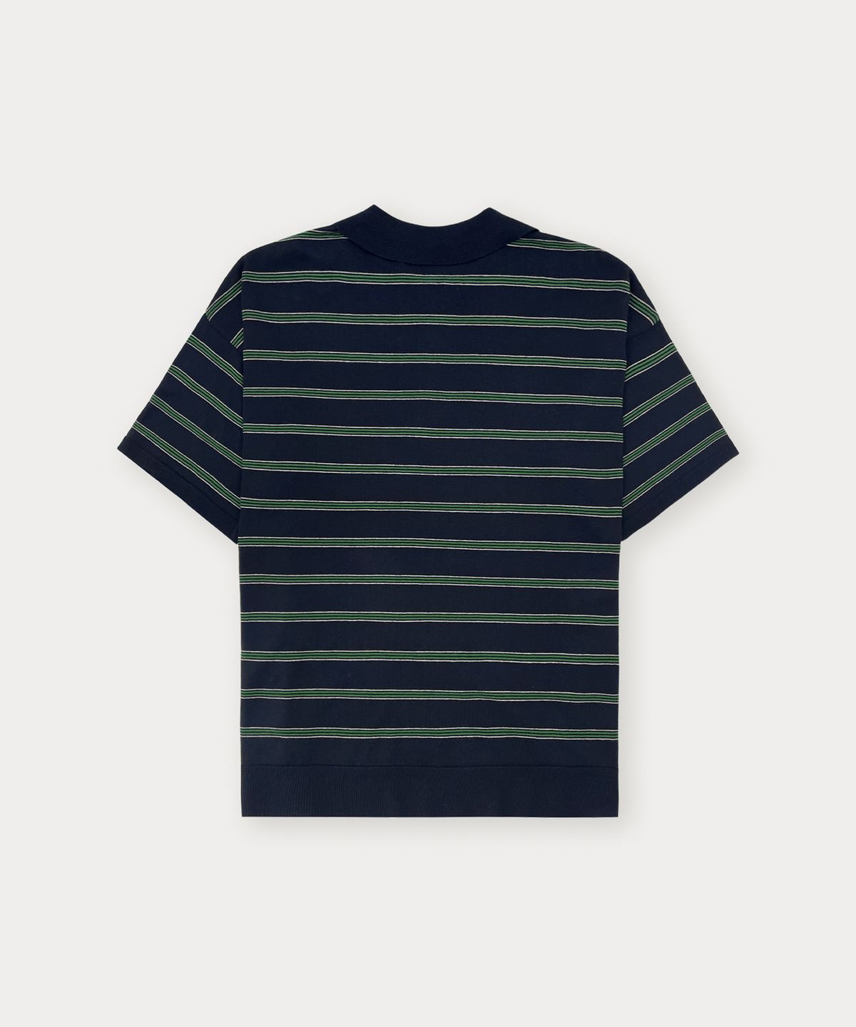 썸웨어버터(SOMEWHEREBUTTER) Champ Stripe Knit - Navy