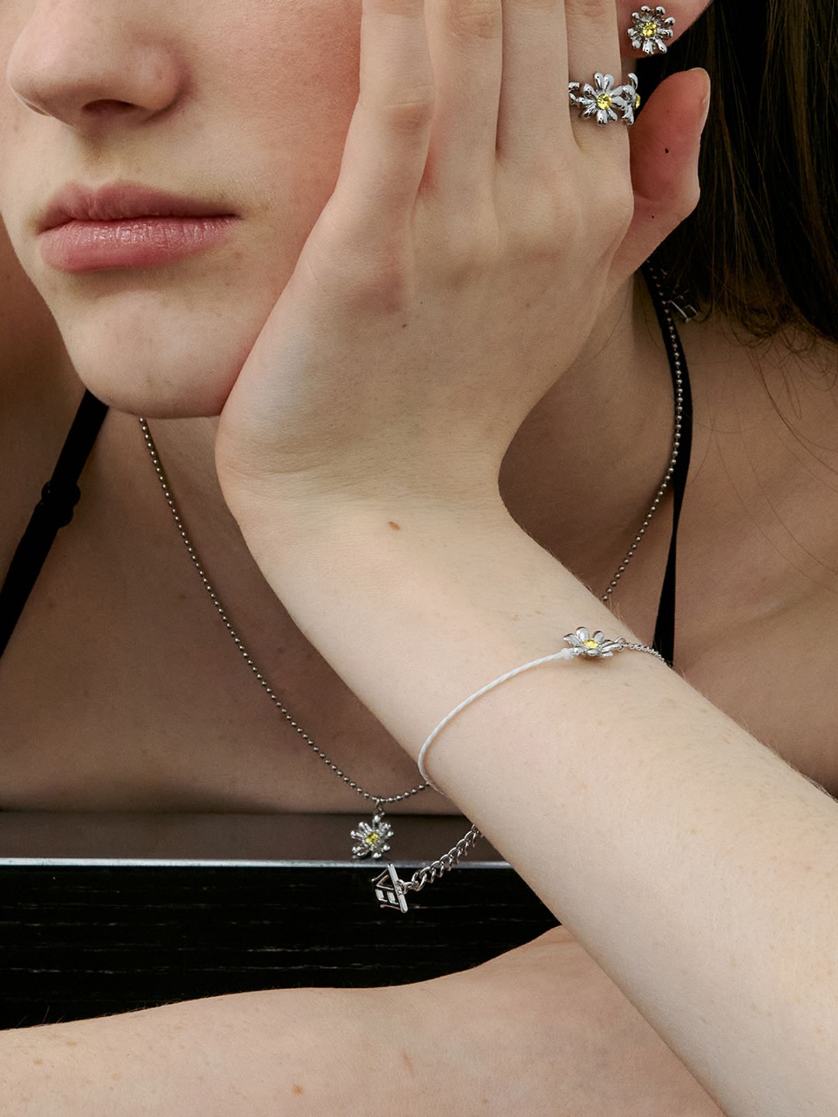 빈티지헐리우드(VINTAGE HOLLYWOOD) Daisy Bloom Garden Necklace_VH2534NE003M