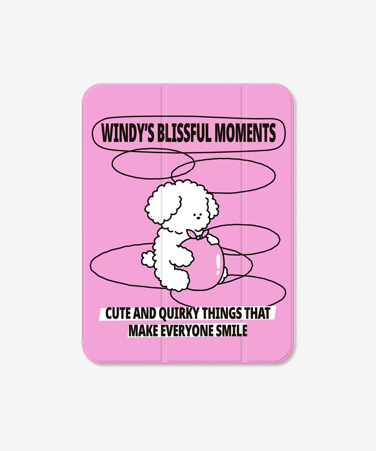 벌룬프렌즈(BALLOON FRIENDS) 블리스풀 윈디 (핑크) 3단 커버 분리형 아이패드 케이스