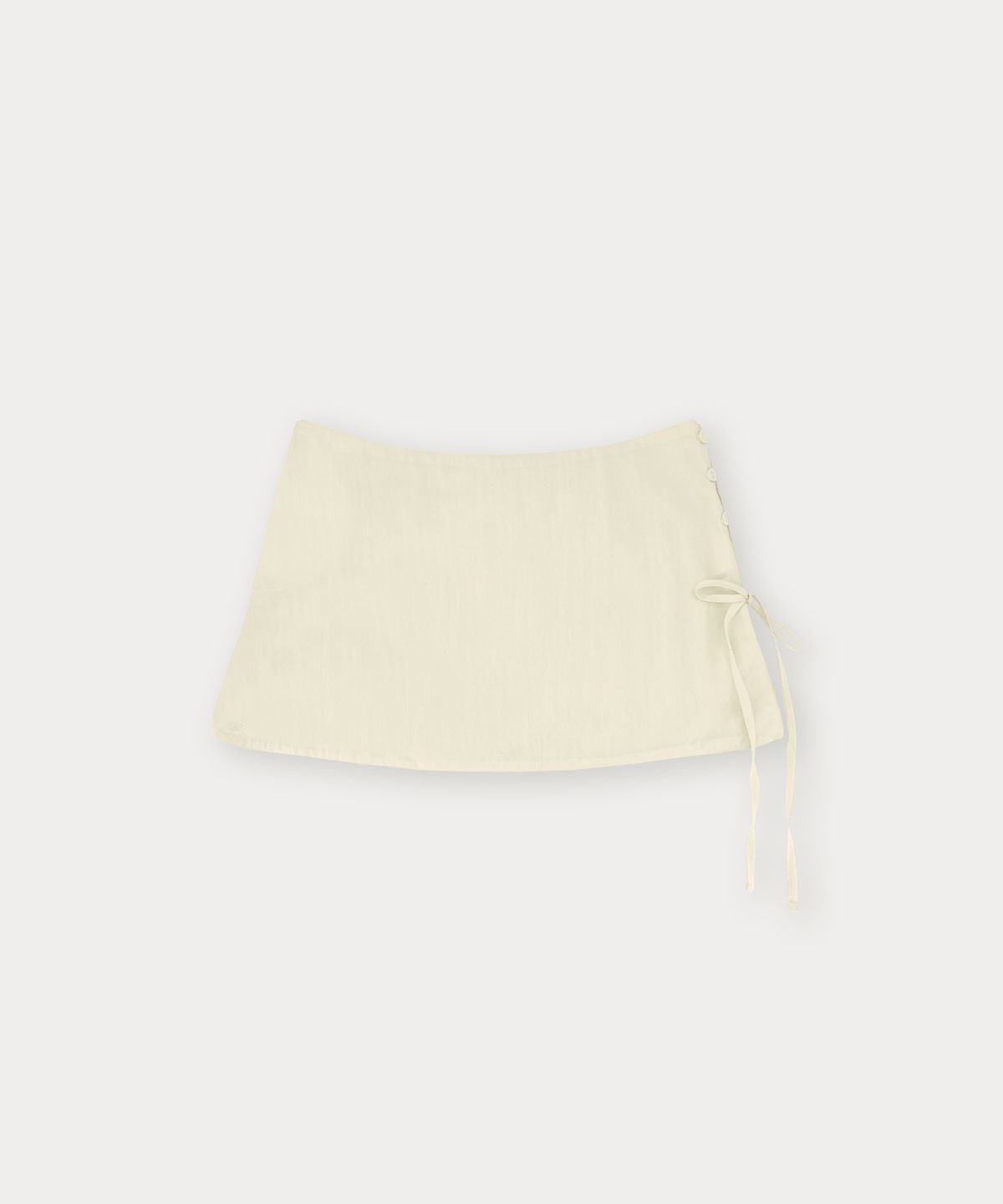 썸웨어버터(SOMEWHEREBUTTER) Muse Layered Skirt Pants - Cream