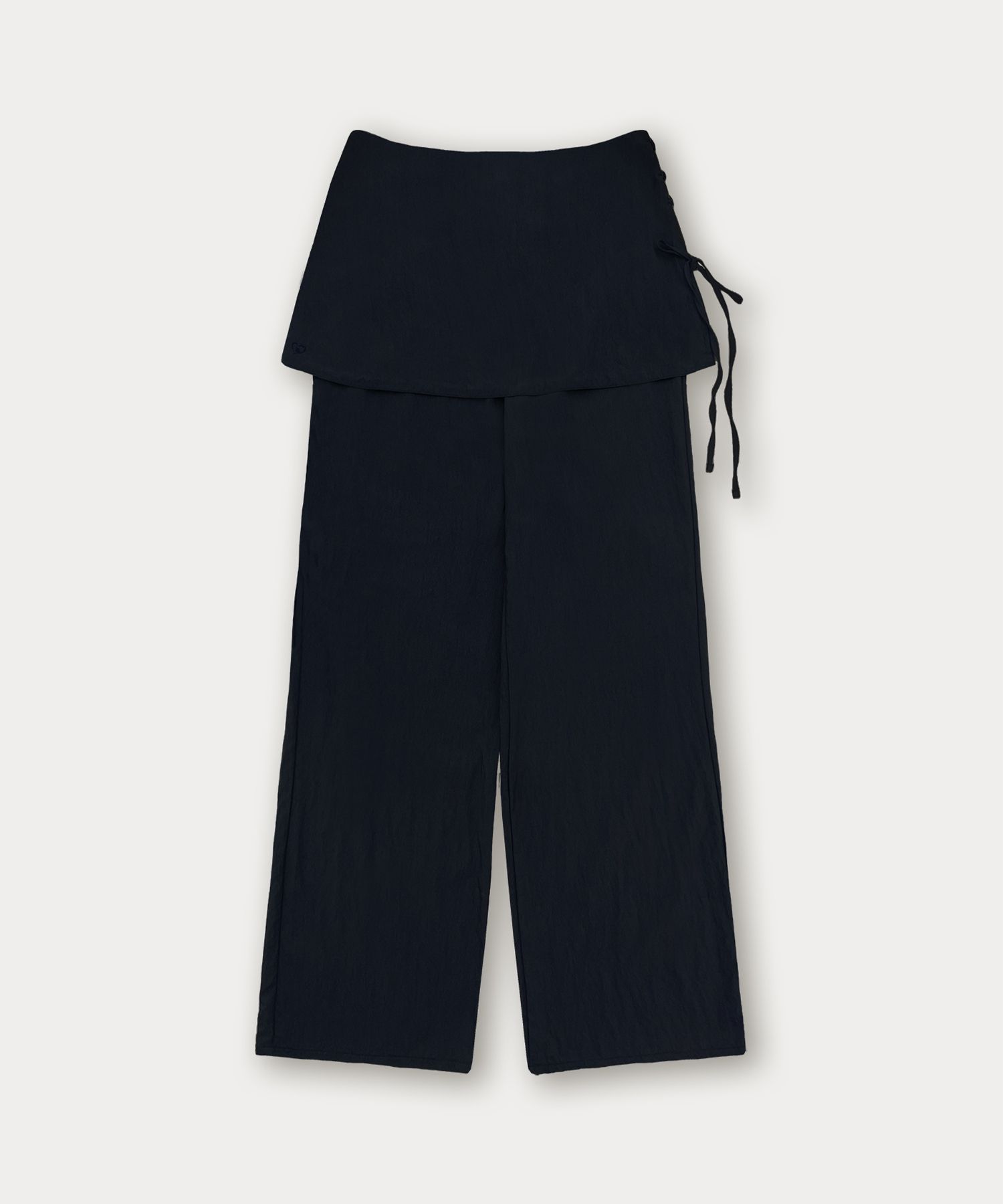 【SOMEWHEREBUTTER】Muse Layered Skirt Pants - Navy MUSINSA公式 | SOMEWHEREBUTTER Muse Layered Skirt Pants - Navy