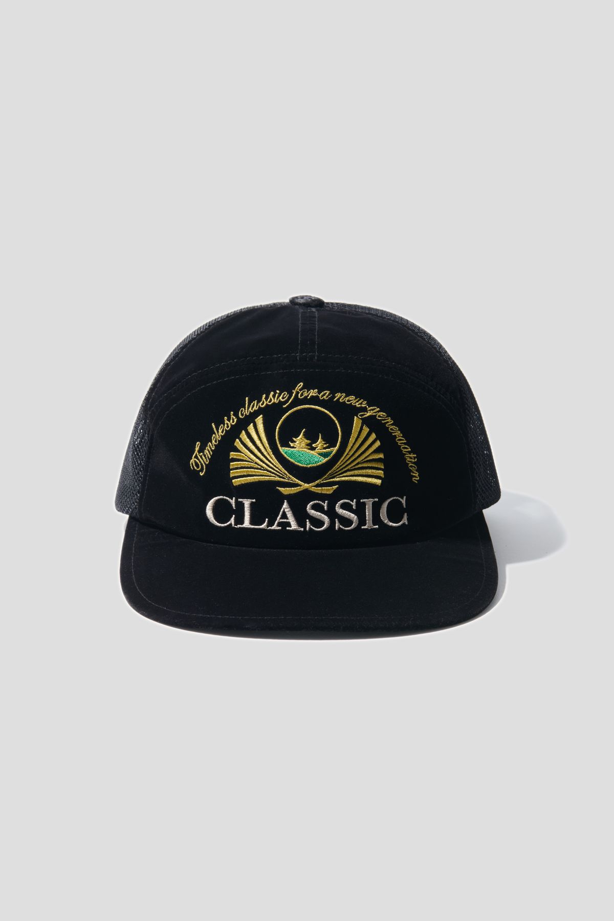 어텐즈(ATTENDS) Classic Lettering Cap (Black)