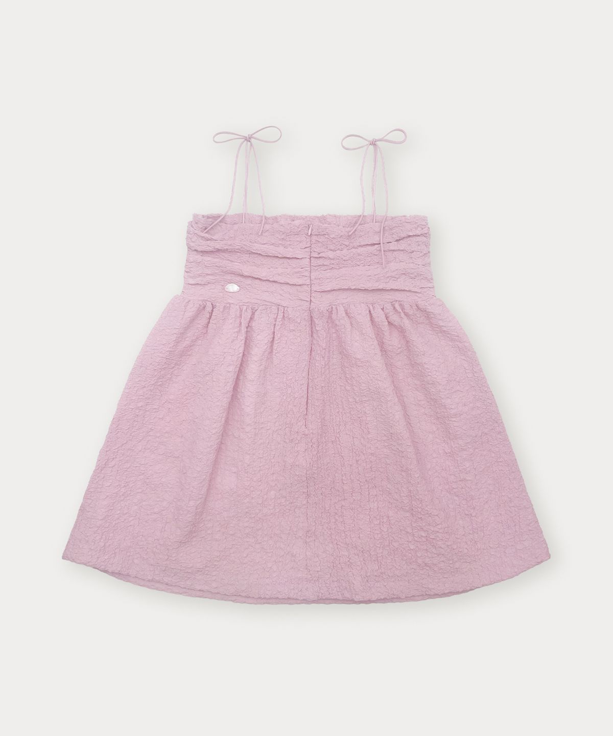 썸웨어버터(SOMEWHEREBUTTER) Rony Shirring Mini Dress - Pink