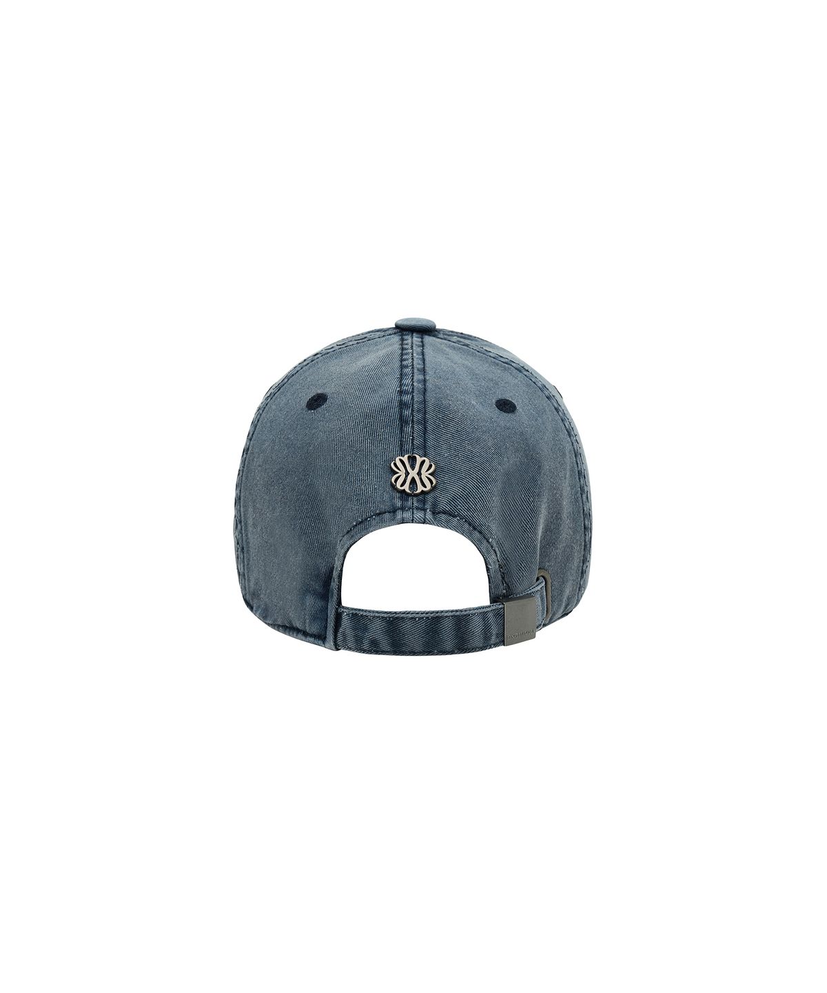 언지미크(UNGIMMICK) EMBROIDERED PIGMENT WASHED CAP (BLUE)