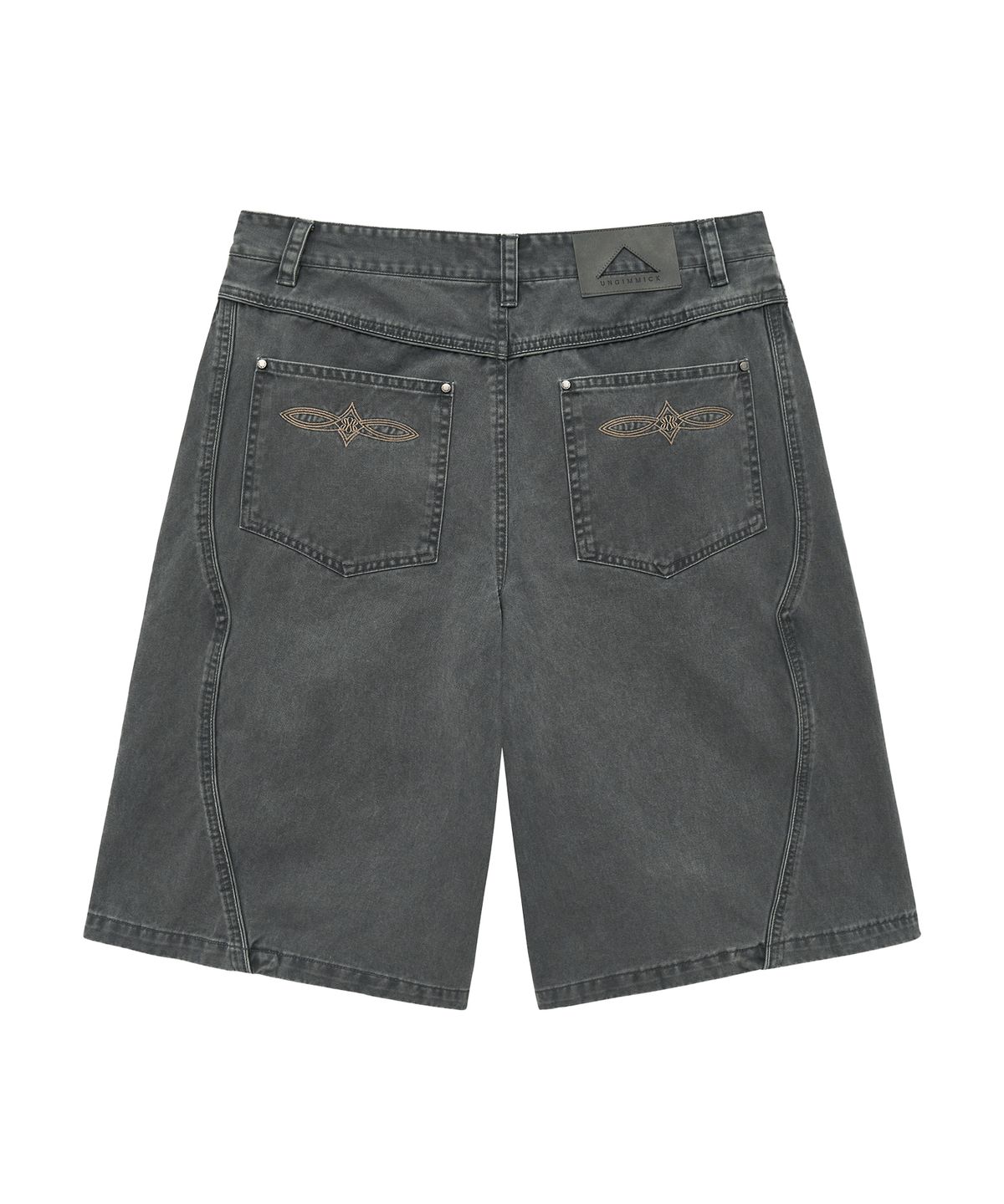 언지미크(UNGIMMICK) WESTERN BERMUDA SHORTS(CHARCOAL)