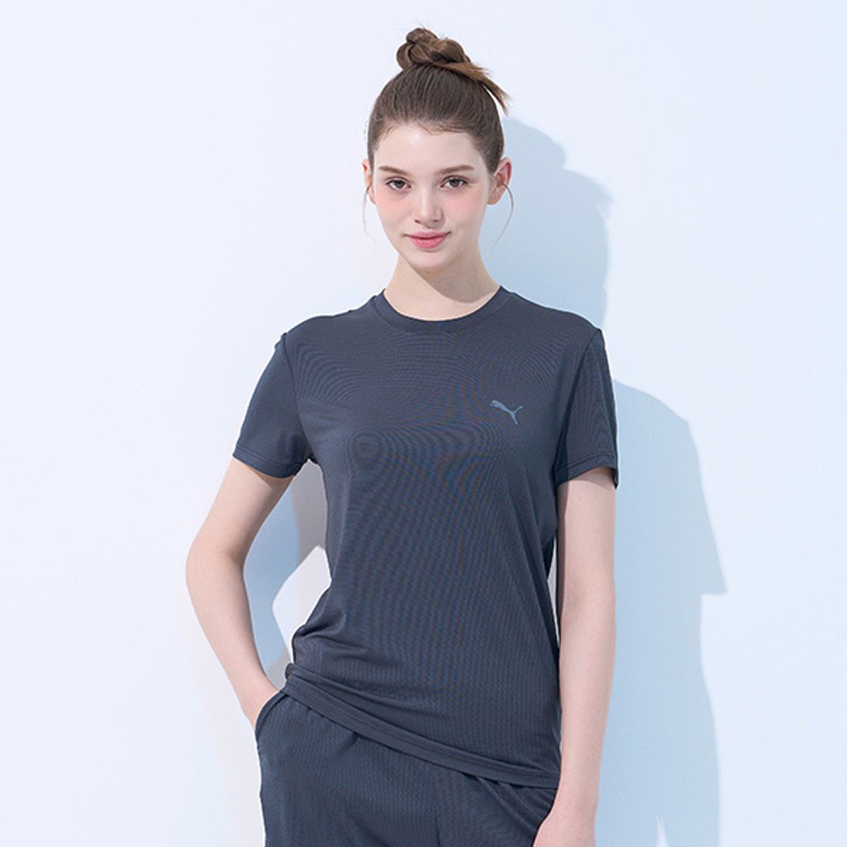 푸마 바디웨어(PUMA BODYWEAR) [SET] 프레쉬 컴포터블 홈웨어 다크그레이