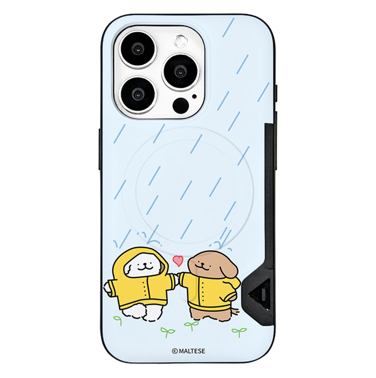 케이스픽스(CASEFIX) 몰티즈 커플즈 맥세이프 카드범퍼 케이스 아이폰/갤럭시(카드2장수납)