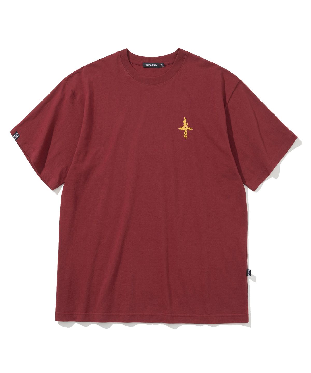 낫포너드(NOT4NERD) Flame 4 Symbol T-Shirts - Red