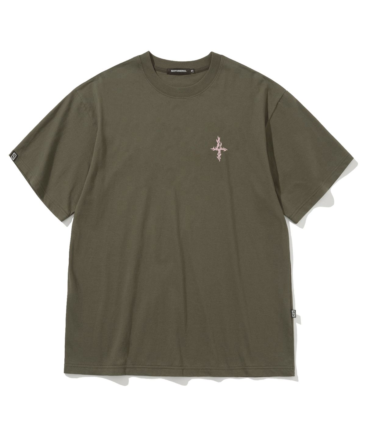 낫포너드(NOT4NERD) Flame 4 Symbol T-Shirts - Khaki