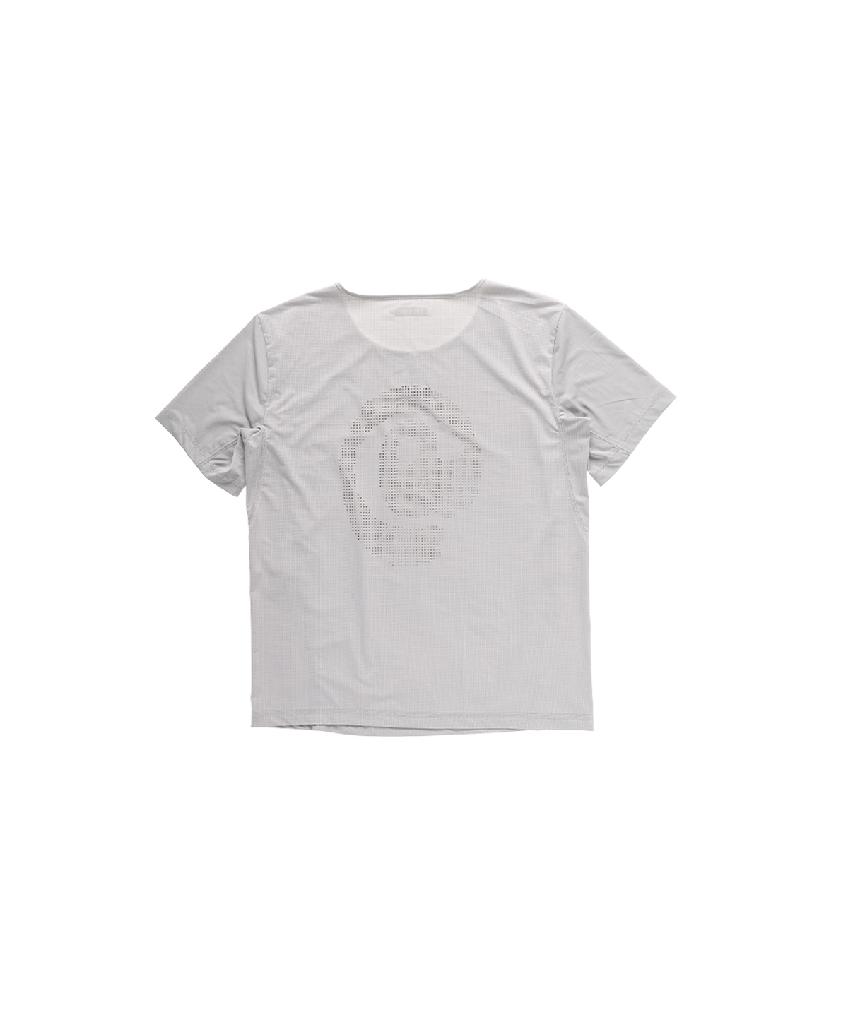더왈드(THEWARLD) LASER BACK HOLE RUNNING TEE LIGHT GRAY