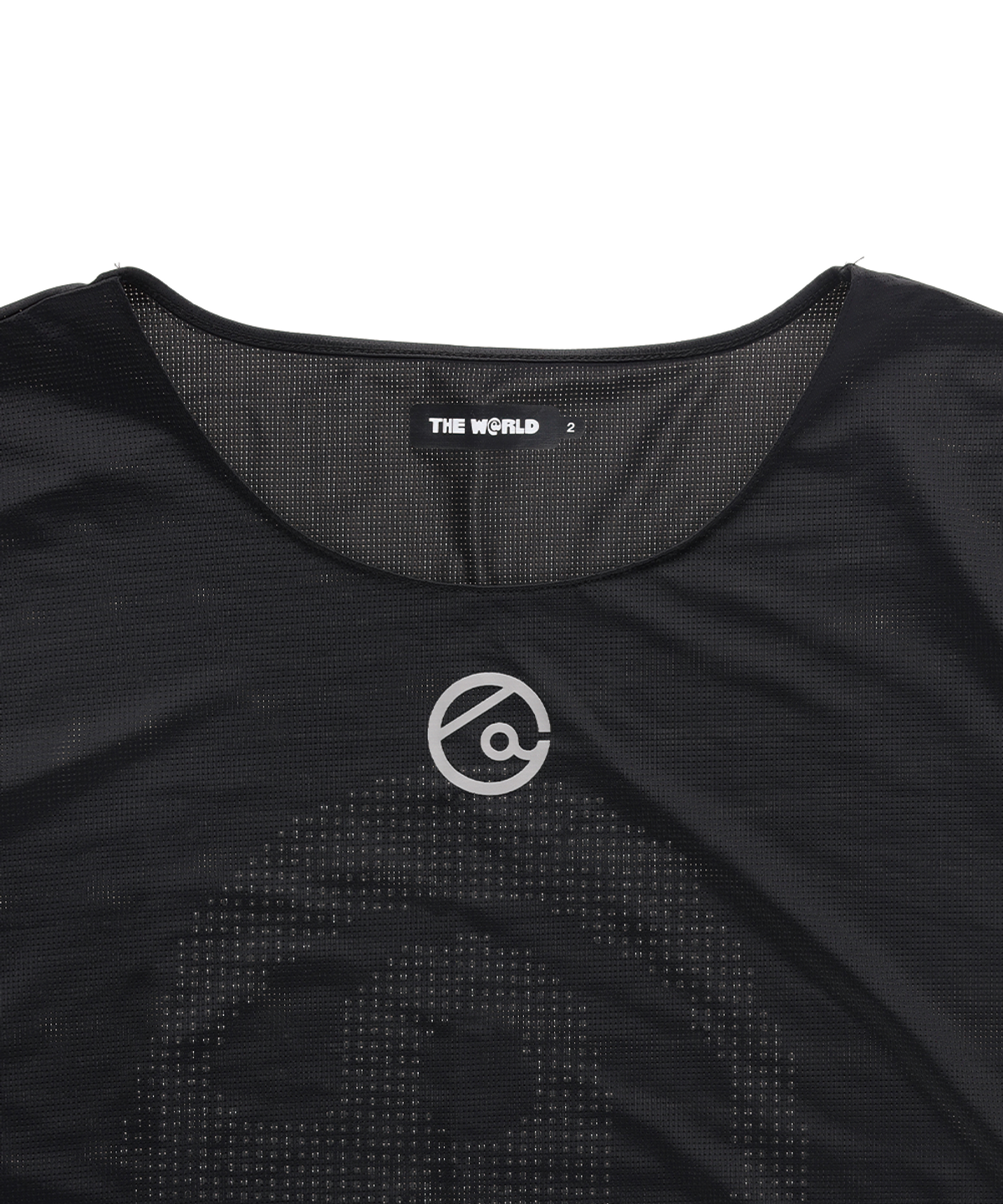 더왈드(THEWARLD) LASER BACK HOLE RUNNING TEE BLACK