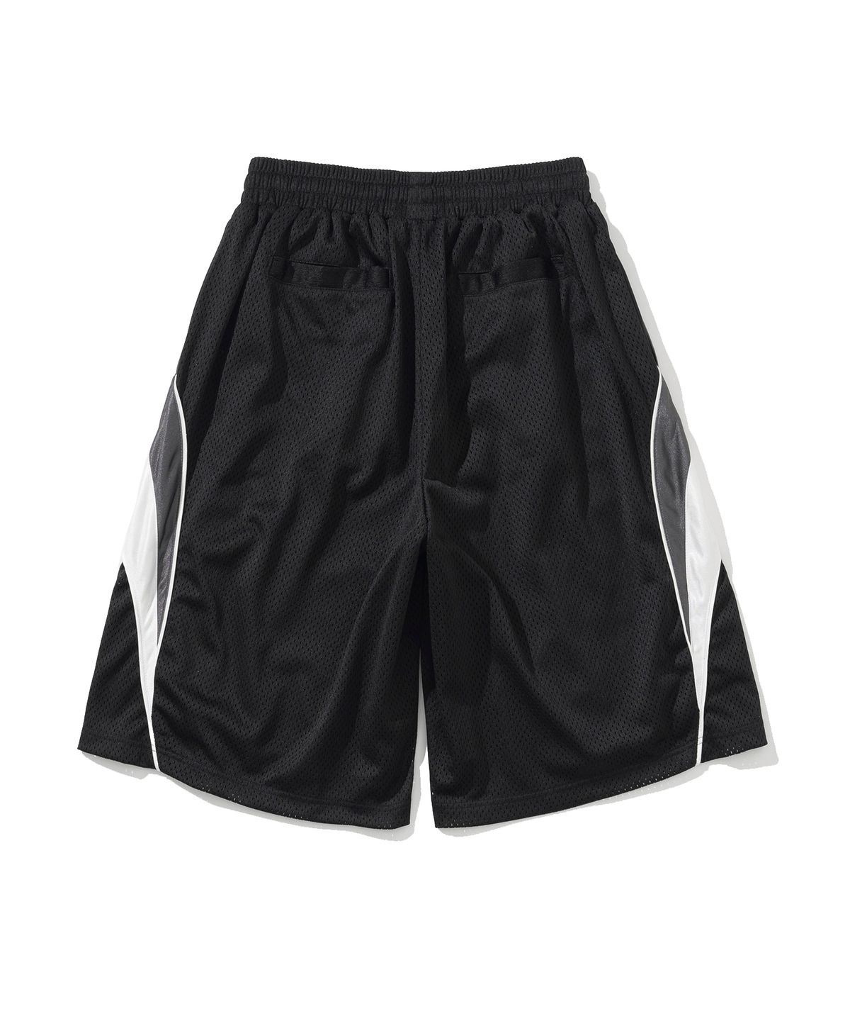 낫포너드(NOT4NERD) 4 Symbol Colour Block Mesh Shorts - Black