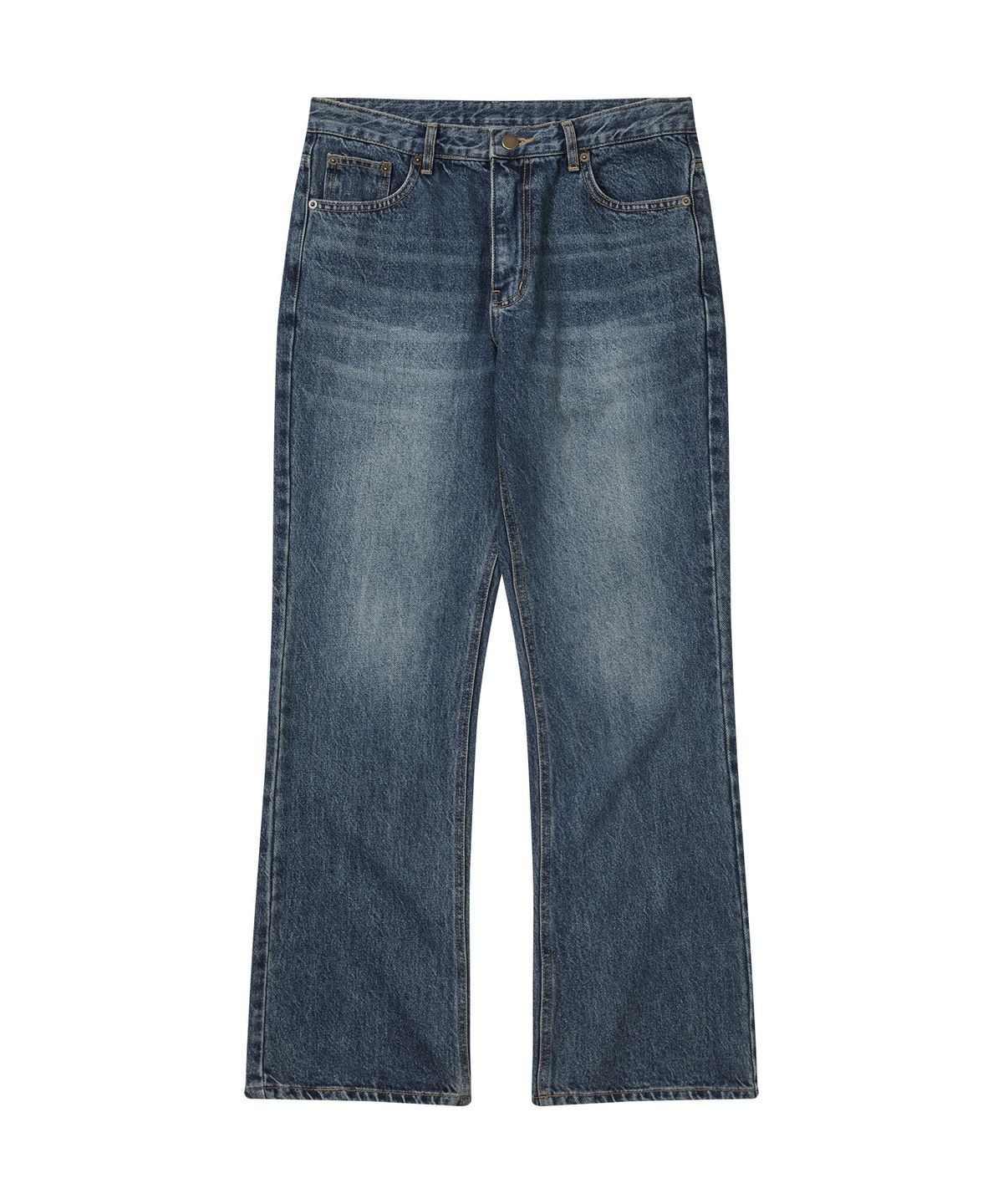 아모우(AMOU) ESSENTIAL FLARED DENIM PANTS