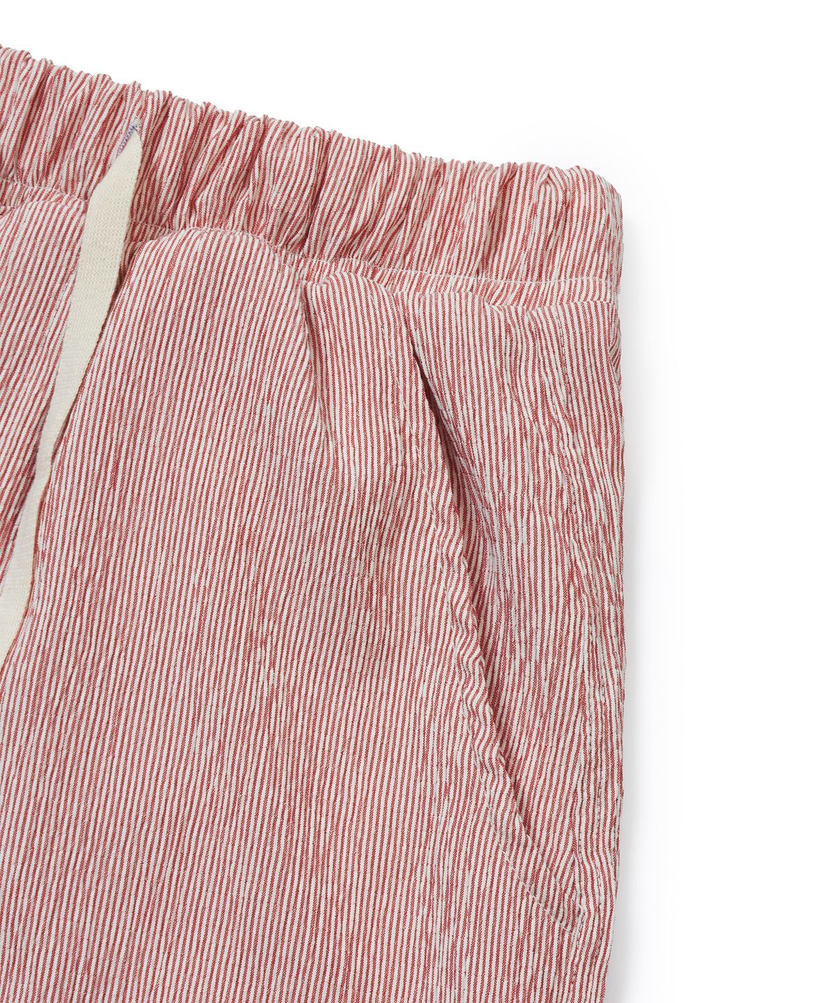 아모우(AMOU) Wrinkle stripe shorts red