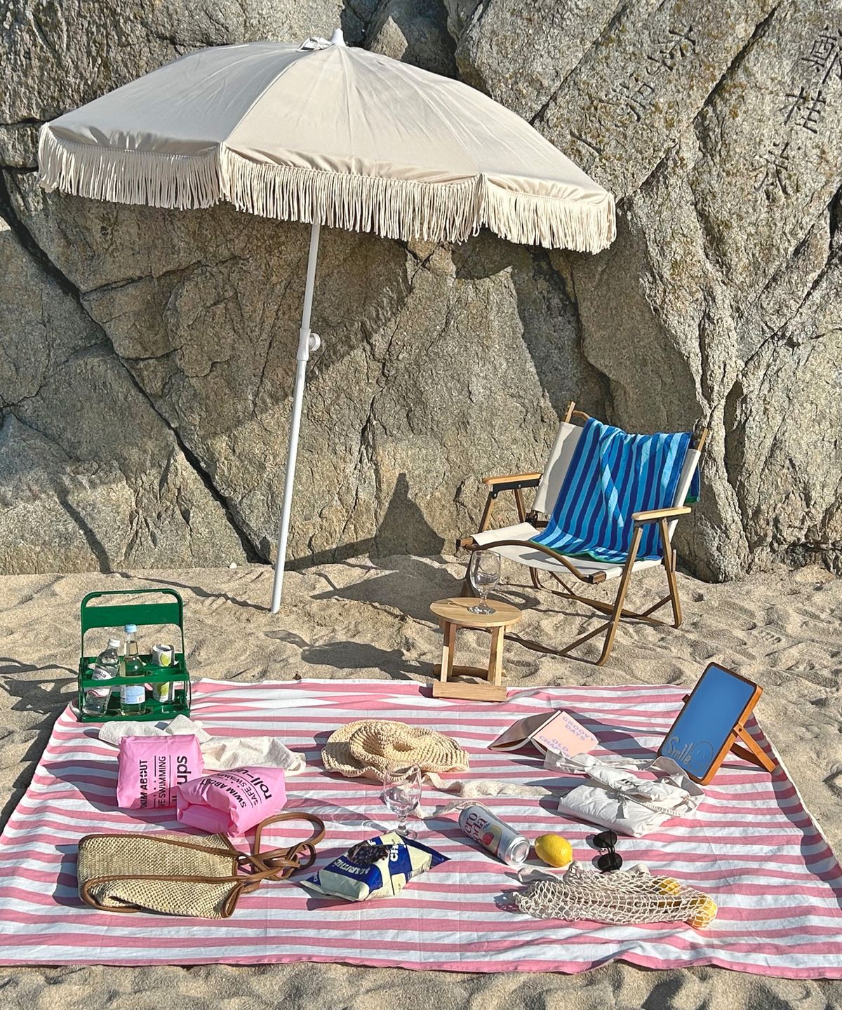 앨리건트 테이블(ELEGANT TABLE) 폴링인핑크 피크닉& 캠핑매트 2size
