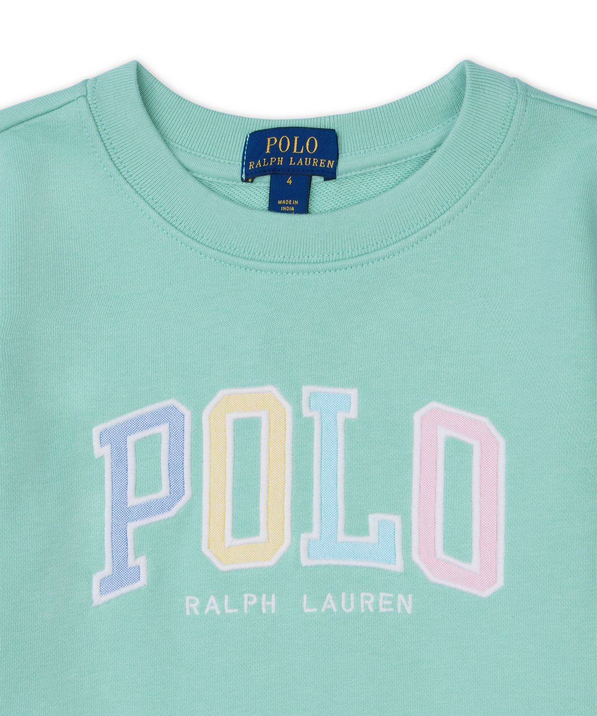 폴로 랄프 로렌 칠드런(POLO RALPH LAUREN CHILDREN) 로고 프렌치 테리 스웨트셔츠-그린
