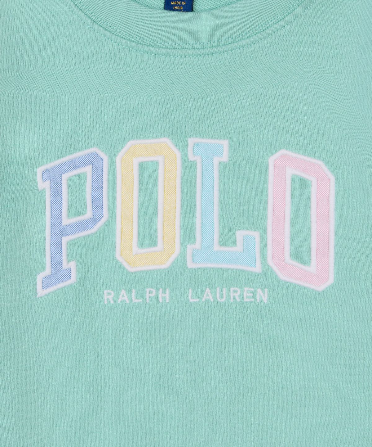 폴로 랄프 로렌 칠드런(POLO RALPH LAUREN CHILDREN) 로고 프렌치 테리 스웨트셔츠-그린