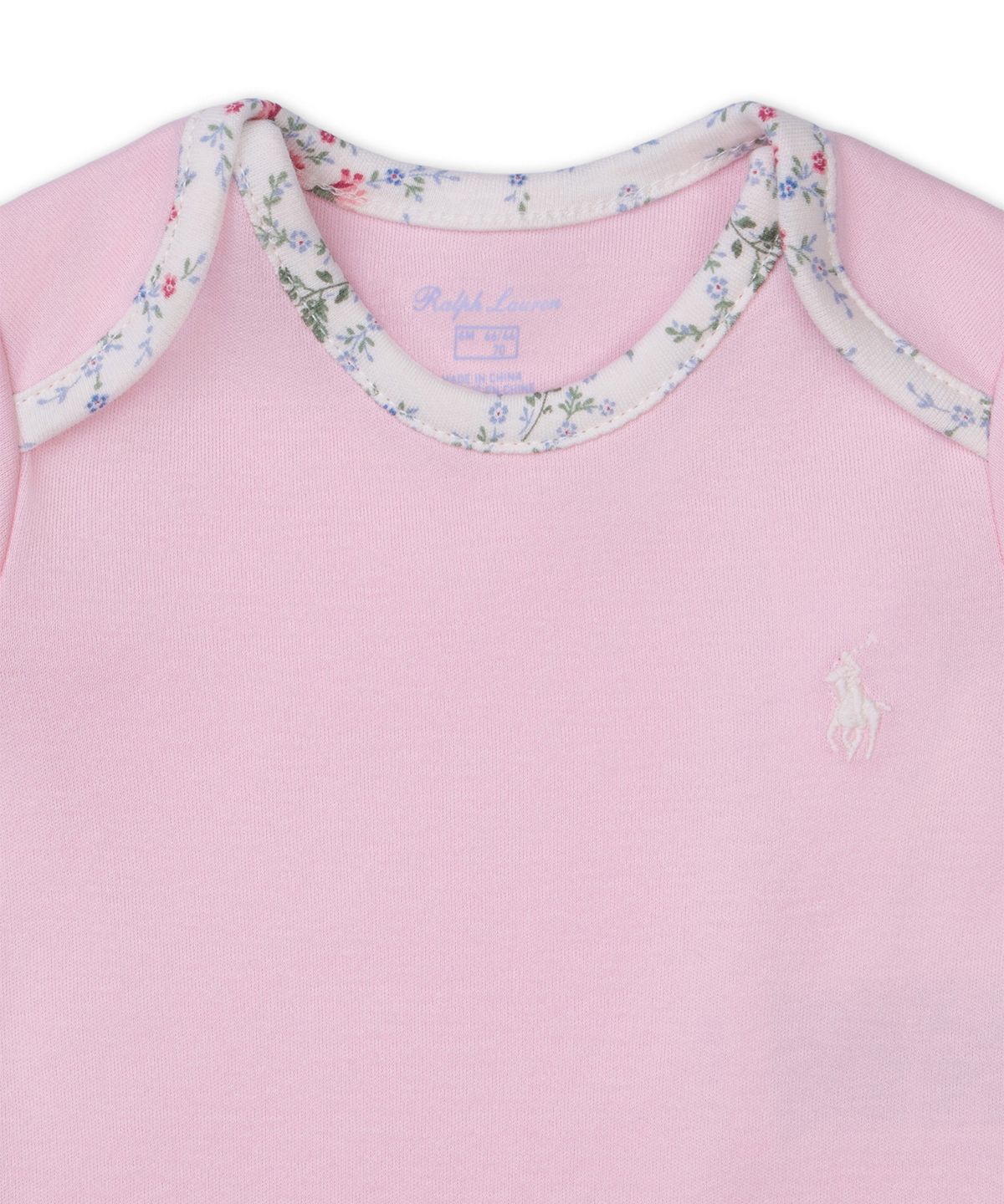 폴로 랄프 로렌 칠드런(POLO RALPH LAUREN CHILDREN) 깅엄 코튼 바디수트 쓰리팩 세트-멀티 컬러