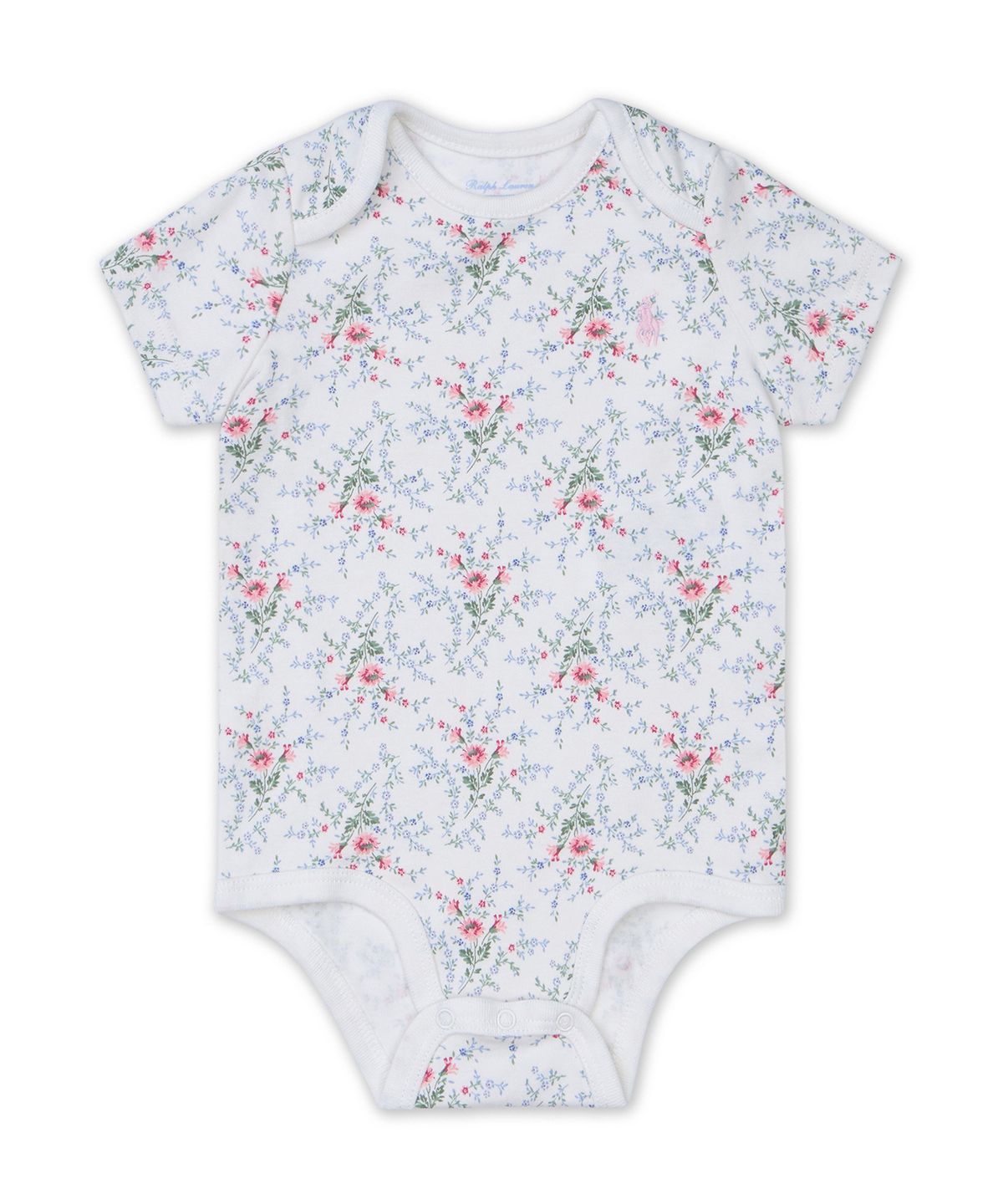 폴로 랄프 로렌 칠드런(POLO RALPH LAUREN CHILDREN) 깅엄 코튼 바디수트 쓰리팩 세트-멀티 컬러