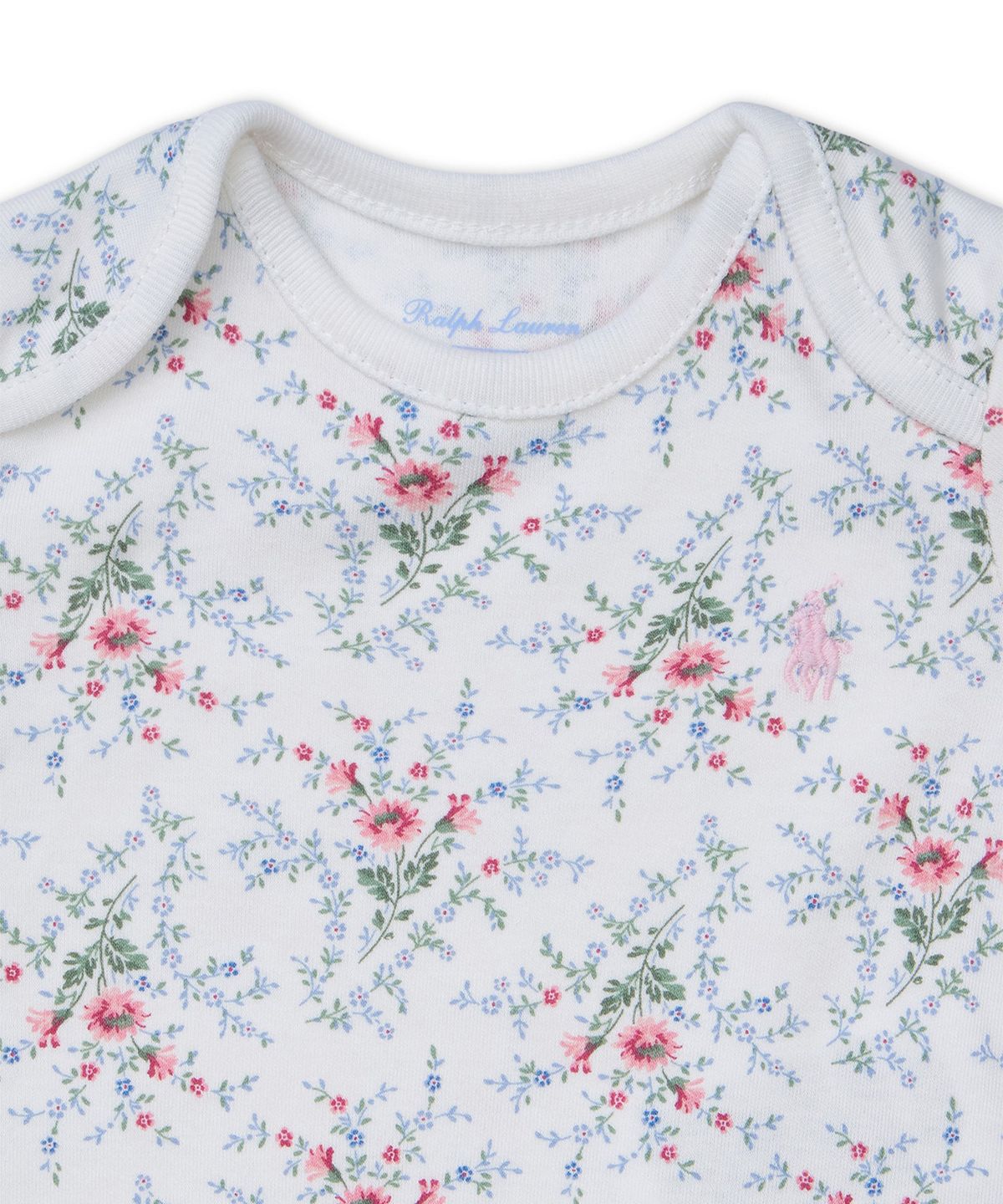 폴로 랄프 로렌 칠드런(POLO RALPH LAUREN CHILDREN) 깅엄 코튼 바디수트 쓰리팩 세트-멀티 컬러