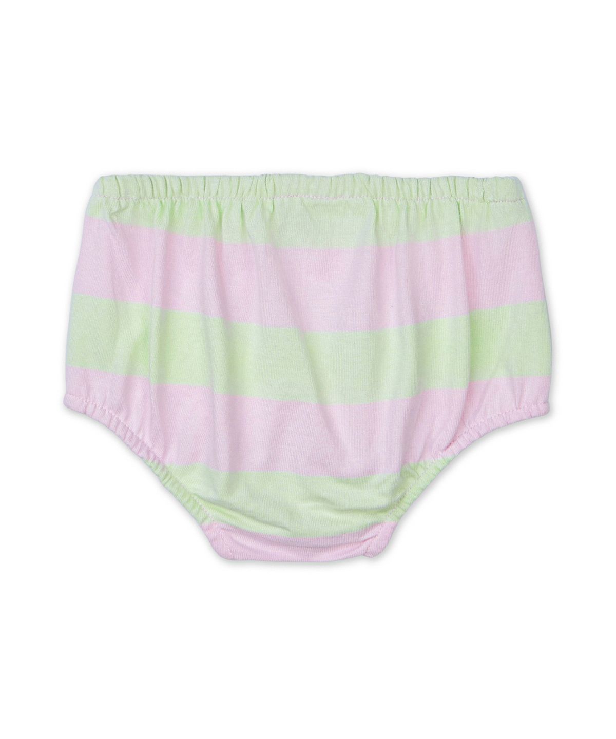 폴로 랄프 로렌 칠드런(POLO RALPH LAUREN CHILDREN) 스트라이프 코튼 럭비 드레스 앤 블루머-라이크 핑크