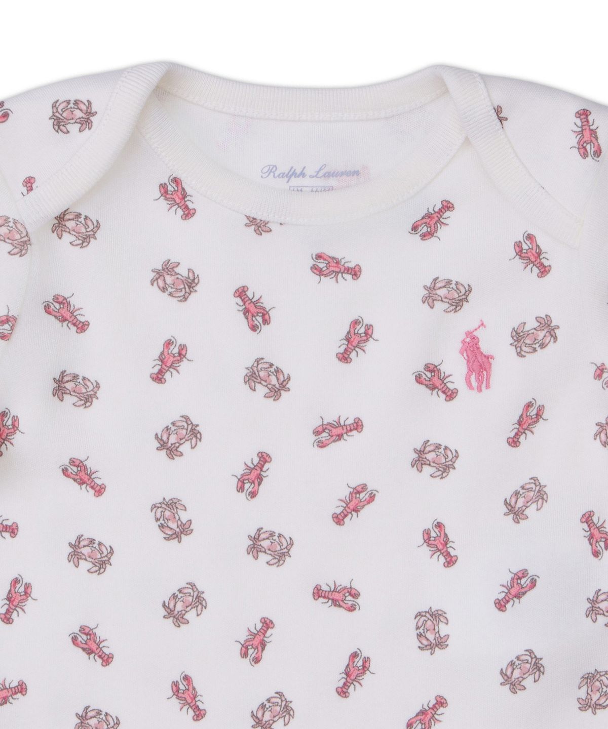 폴로 랄프 로렌 칠드런(POLO RALPH LAUREN CHILDREN) 크랩 프린트 코튼 바디수트 쓰리팩 세트-멀티 컬러