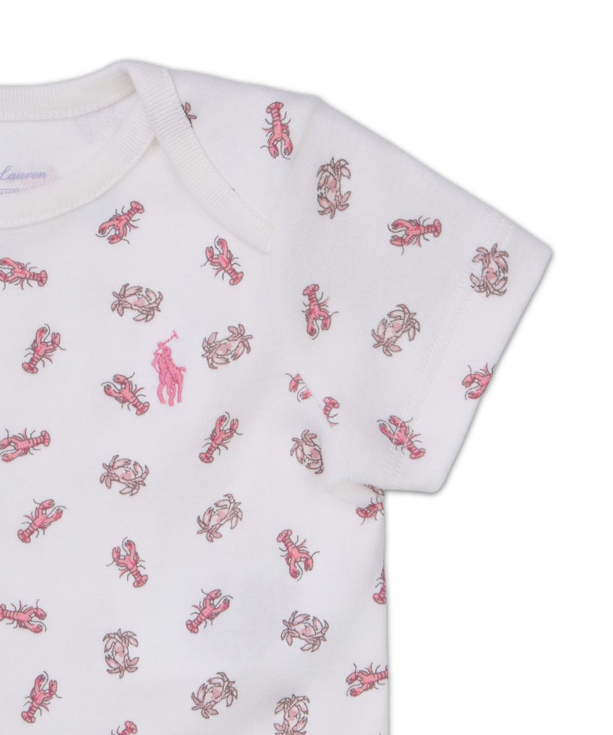 폴로 랄프 로렌 칠드런(POLO RALPH LAUREN CHILDREN) 크랩 프린트 코튼 바디수트 쓰리팩 세트-멀티 컬러