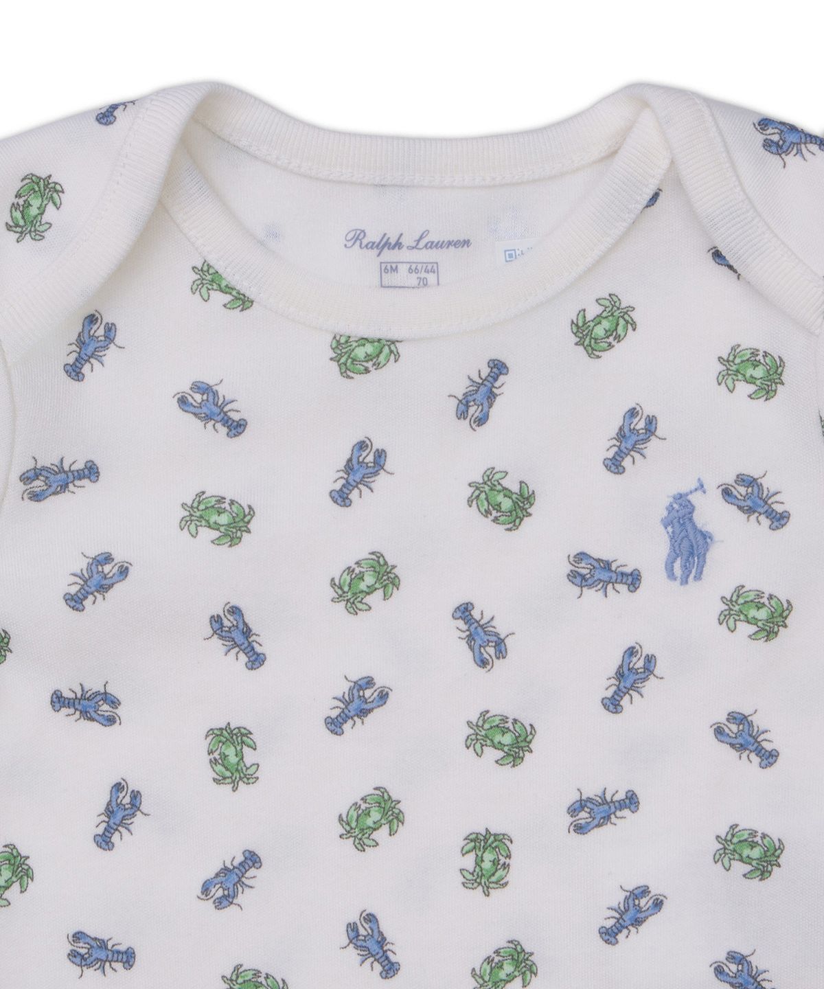 폴로 랄프 로렌 칠드런(POLO RALPH LAUREN CHILDREN) 크랩 프린트 코튼 바디수트 쓰리팩 세트-멀티 컬러