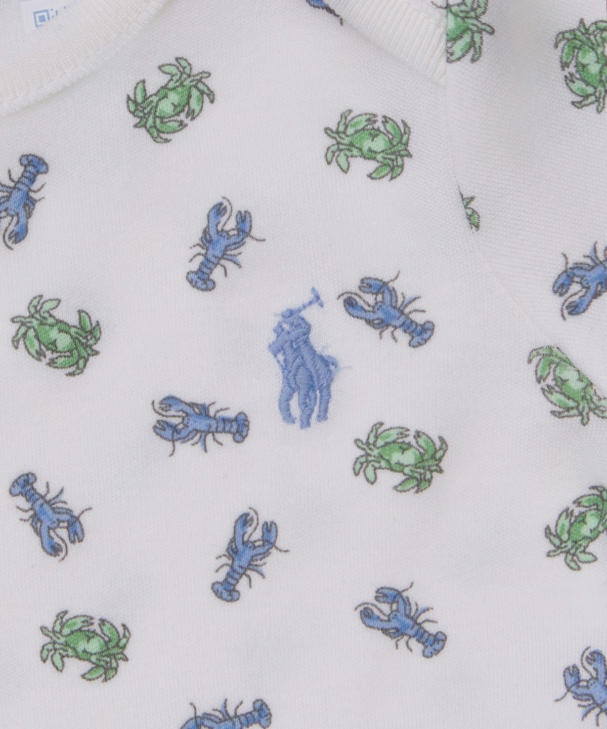폴로 랄프 로렌 칠드런(POLO RALPH LAUREN CHILDREN) 크랩 프린트 코튼 바디수트 쓰리팩 세트-멀티 컬러