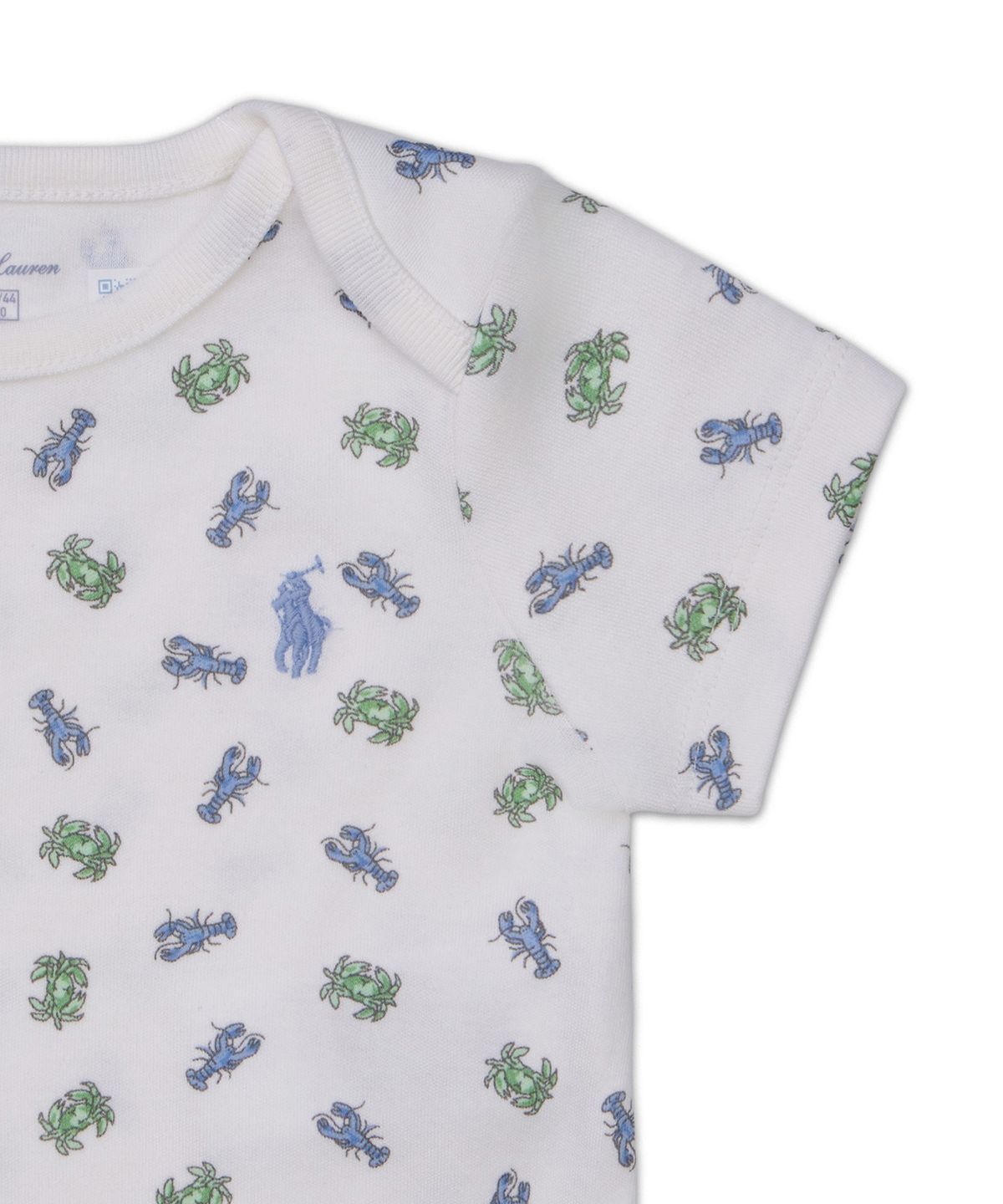 폴로 랄프 로렌 칠드런(POLO RALPH LAUREN CHILDREN) 크랩 프린트 코튼 바디수트 쓰리팩 세트-멀티 컬러
