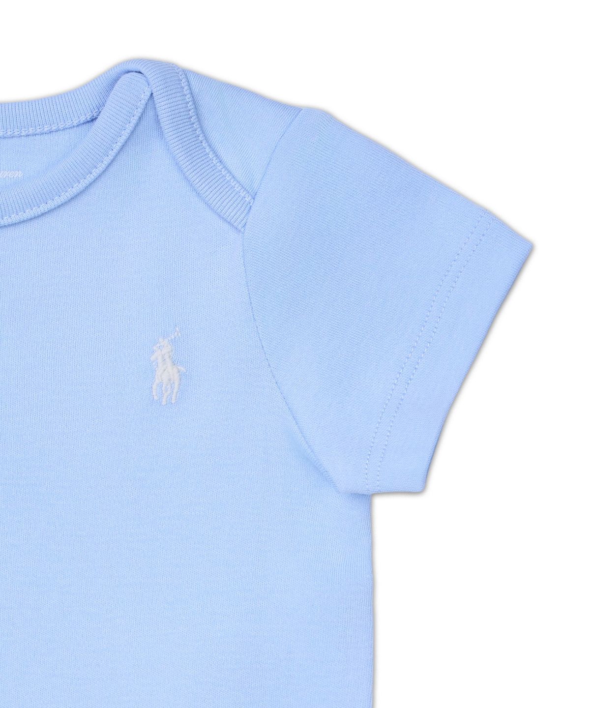 폴로 랄프 로렌 칠드런(POLO RALPH LAUREN CHILDREN) 크랩 프린트 코튼 바디수트 쓰리팩 세트-멀티 컬러