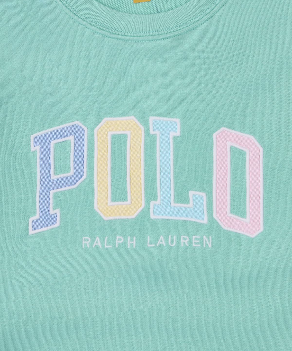 폴로 랄프 로렌 칠드런(POLO RALPH LAUREN CHILDREN) 로고 프렌치 테리 스웨트셔츠-그린