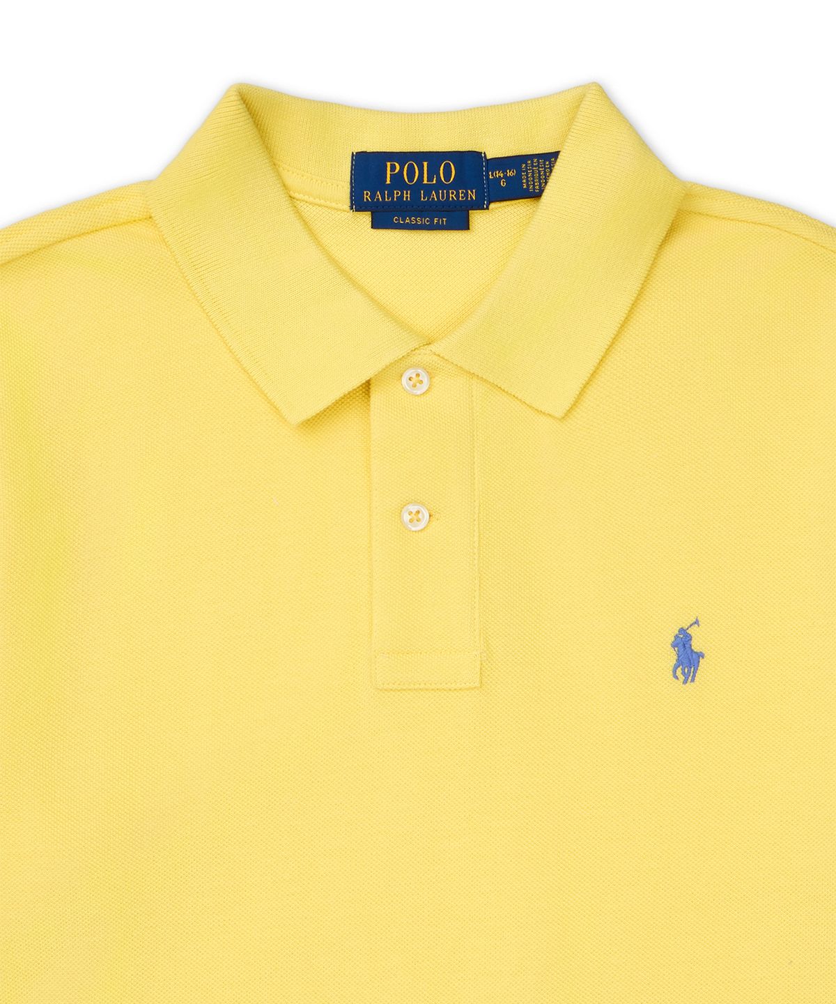 폴로 랄프 로렌 칠드런(POLO RALPH LAUREN CHILDREN) 클래식핏 코튼 메시 폴로-옐로우