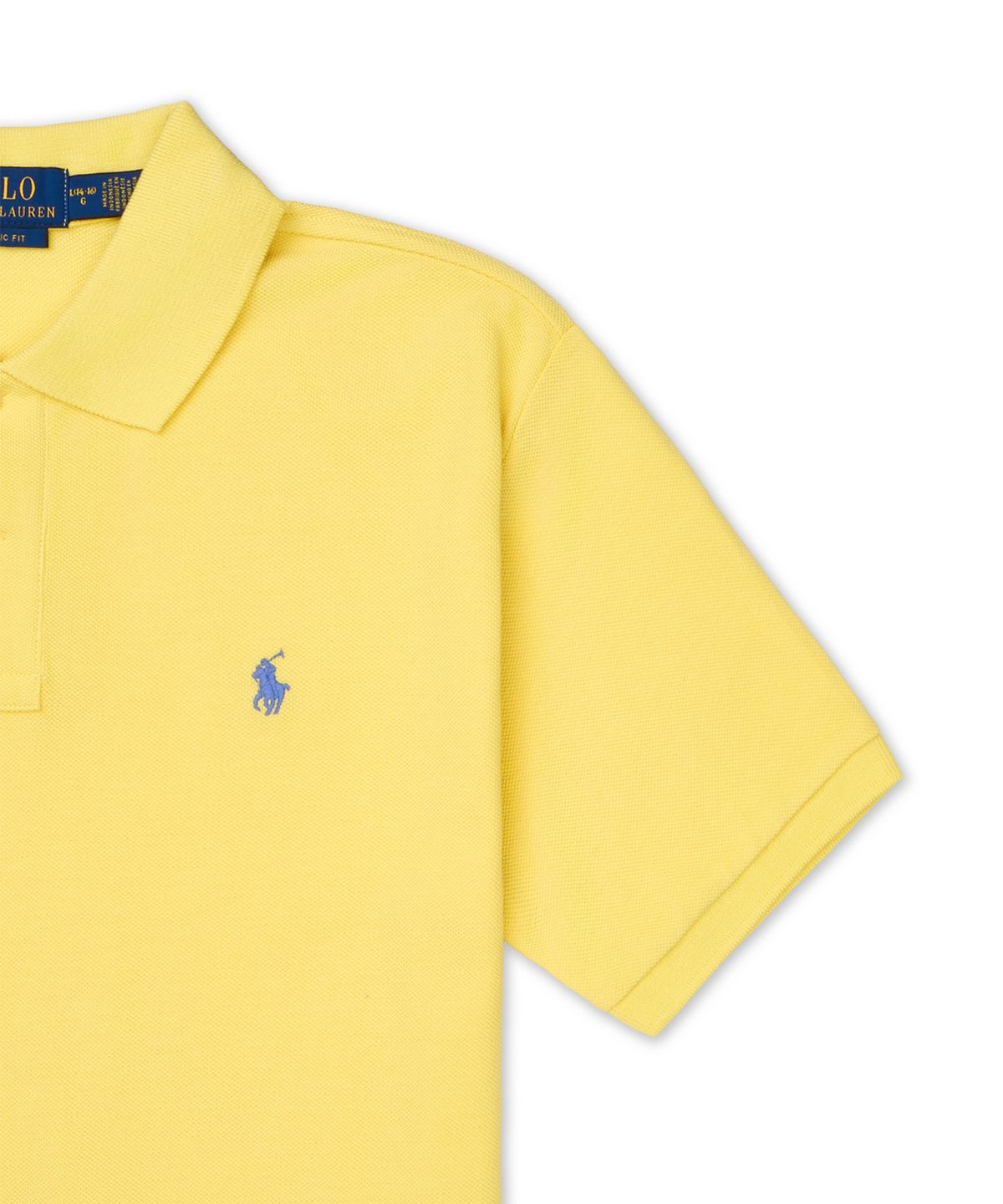 폴로 랄프 로렌 칠드런(POLO RALPH LAUREN CHILDREN) 클래식핏 코튼 메시 폴로-옐로우