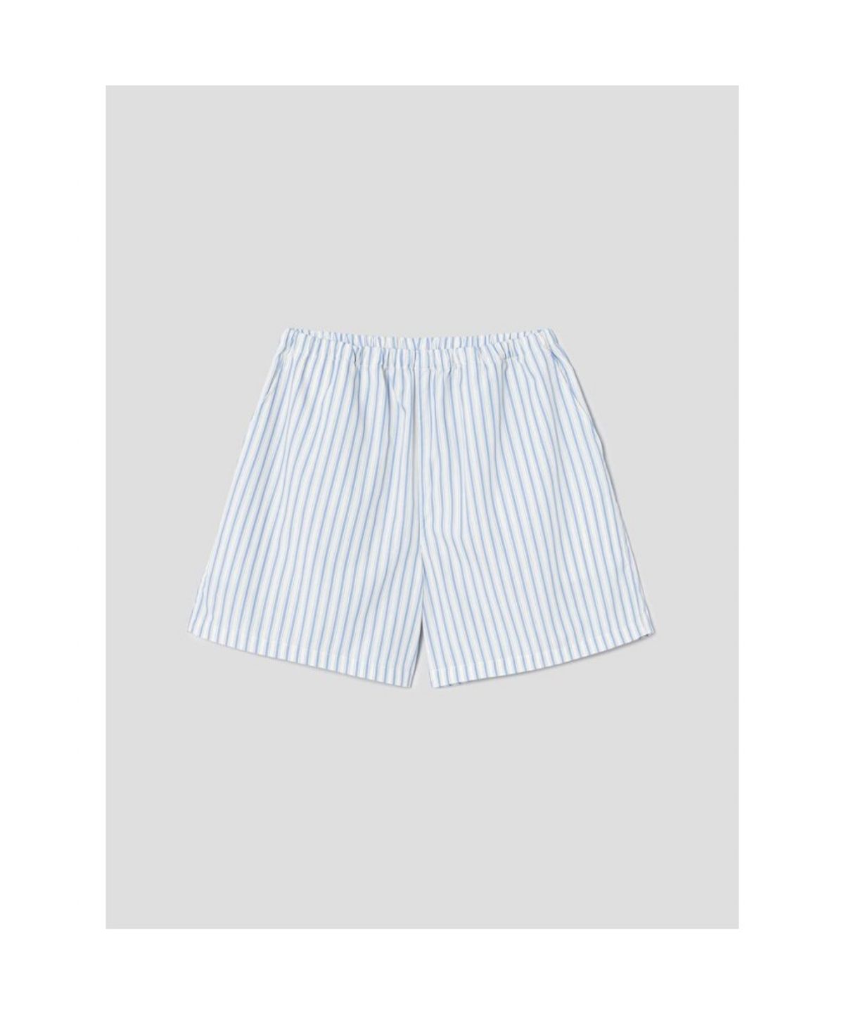 빈폴 액세서리(BEANPOLE ACCESSORY) 코튼 폴리 스트라이프 반소매 파자마 SET - 블루