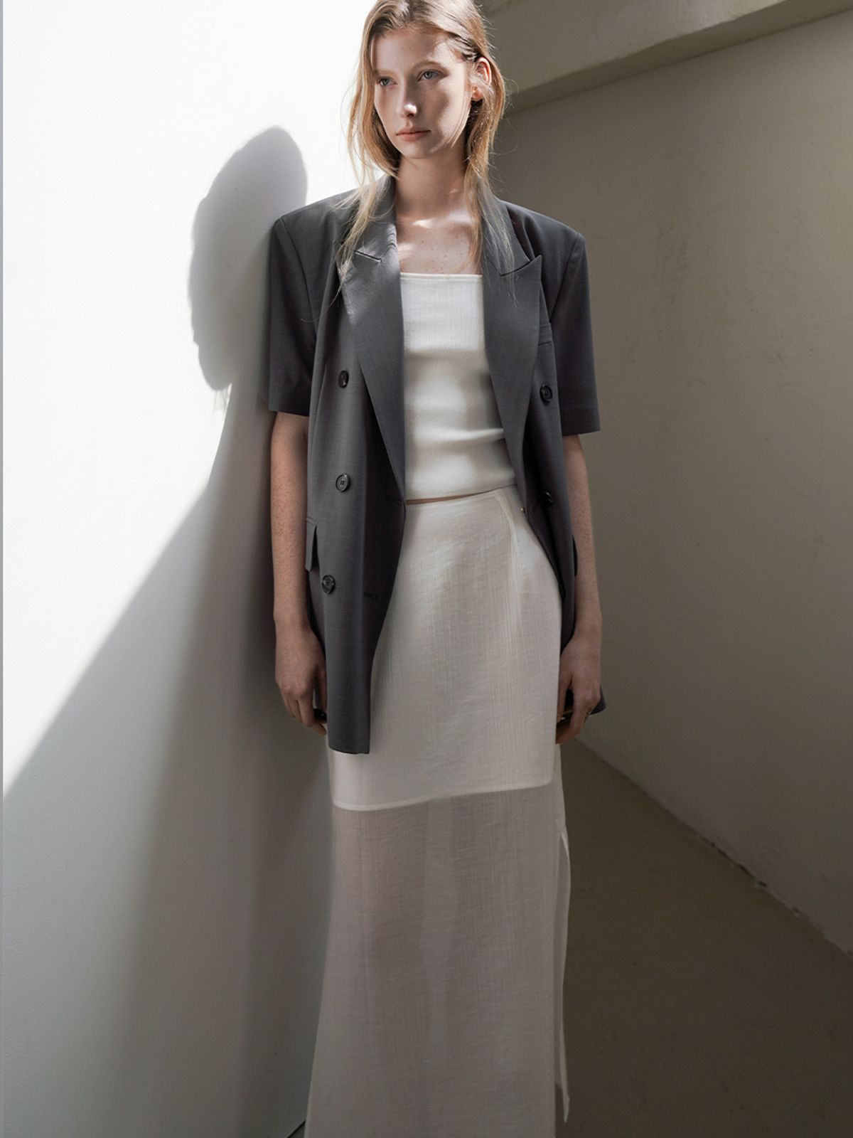 아틀리에 나인(ATELIER NAIN) LIN SHEER LAYERD SKIRT(SK-5026)