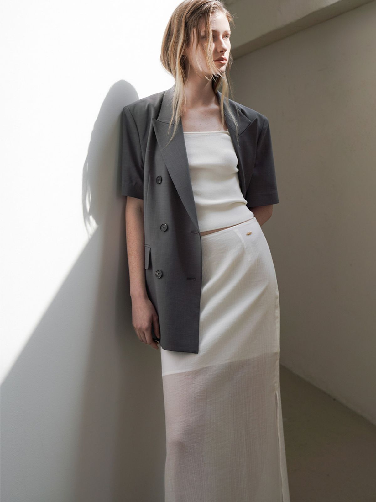 아틀리에 나인(ATELIER NAIN) LIN SHEER LAYERD SKIRT(SK-5026)