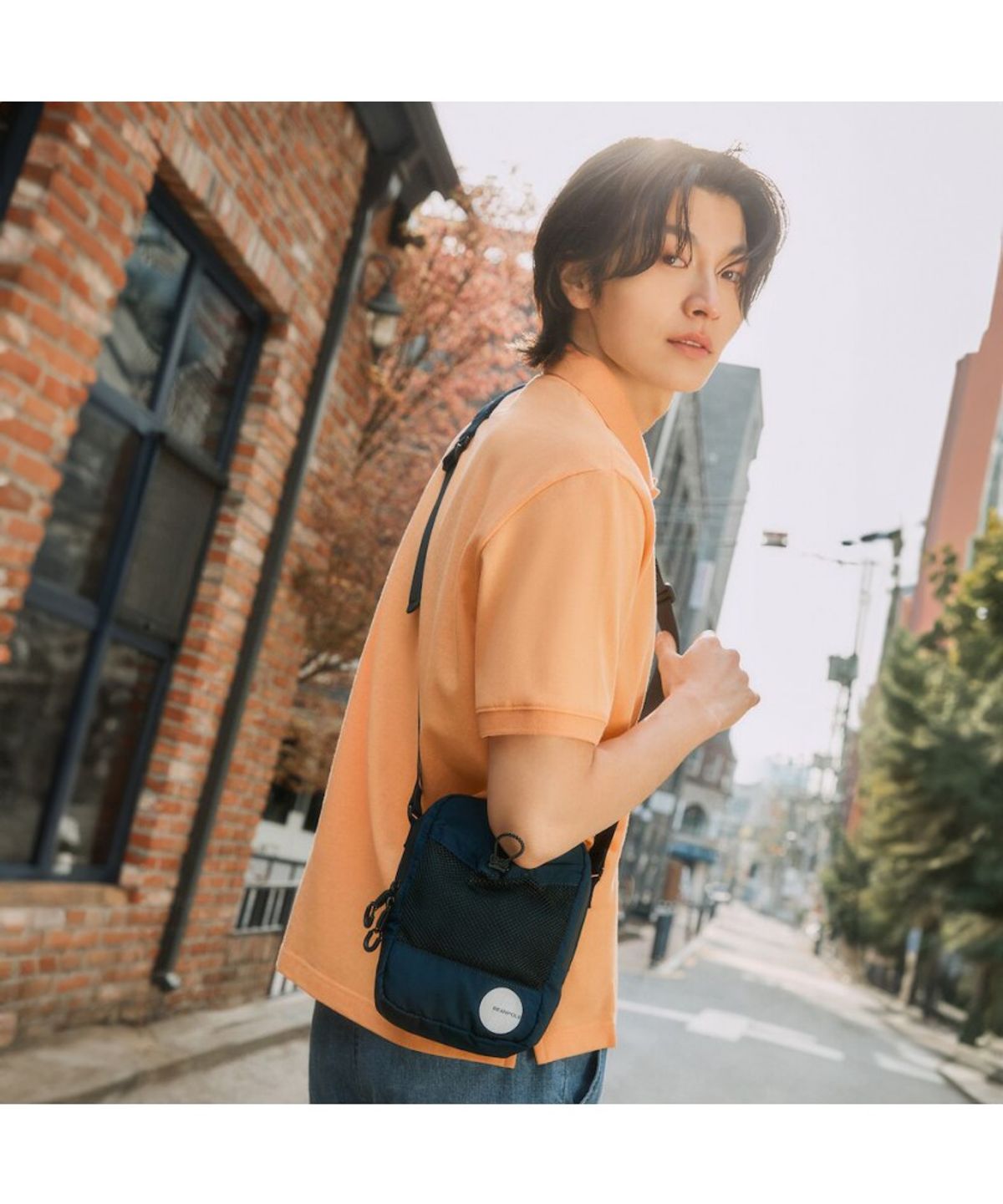 빈폴 액세서리(BEANPOLE ACCESSORY) [애니웨더] 크로스백 - 네이비