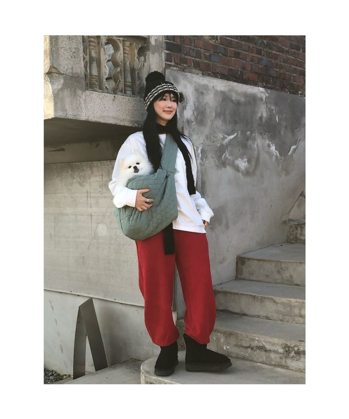 빈폴 액세서리(BEANPOLE ACCESSORY) [maxbone] Packable Sling Carrier - Apple Green