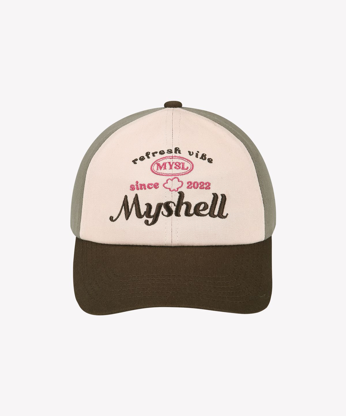 마이쉘(MYSHELL) 빈티지 3배색 볼캡_20213CP