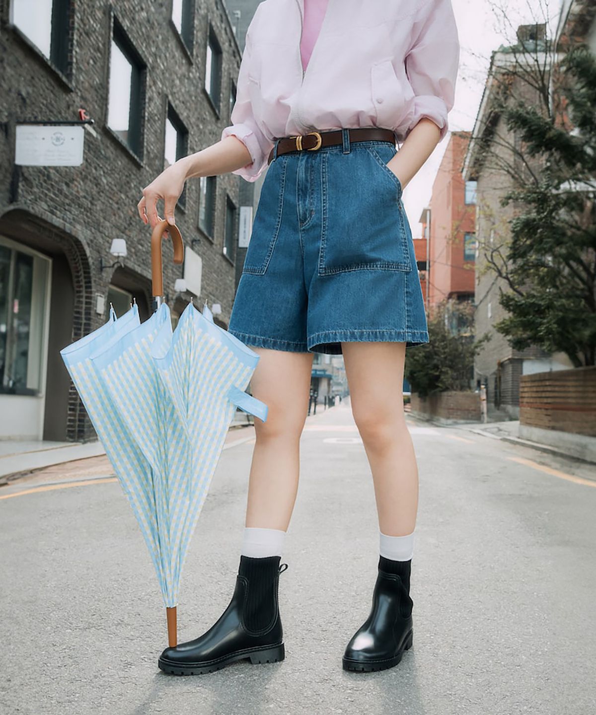 빈폴 액세서리(BEANPOLE ACCESSORY) [애니웨더] 첼시 발수 레인부츠 - 블랙
