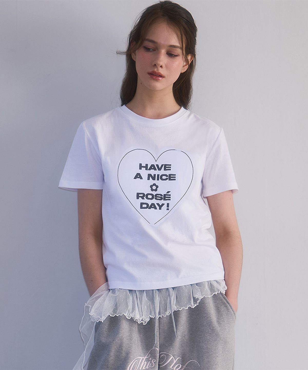 로제프란츠(ROSEFRANTZ) In the Heart T-shirt [White]