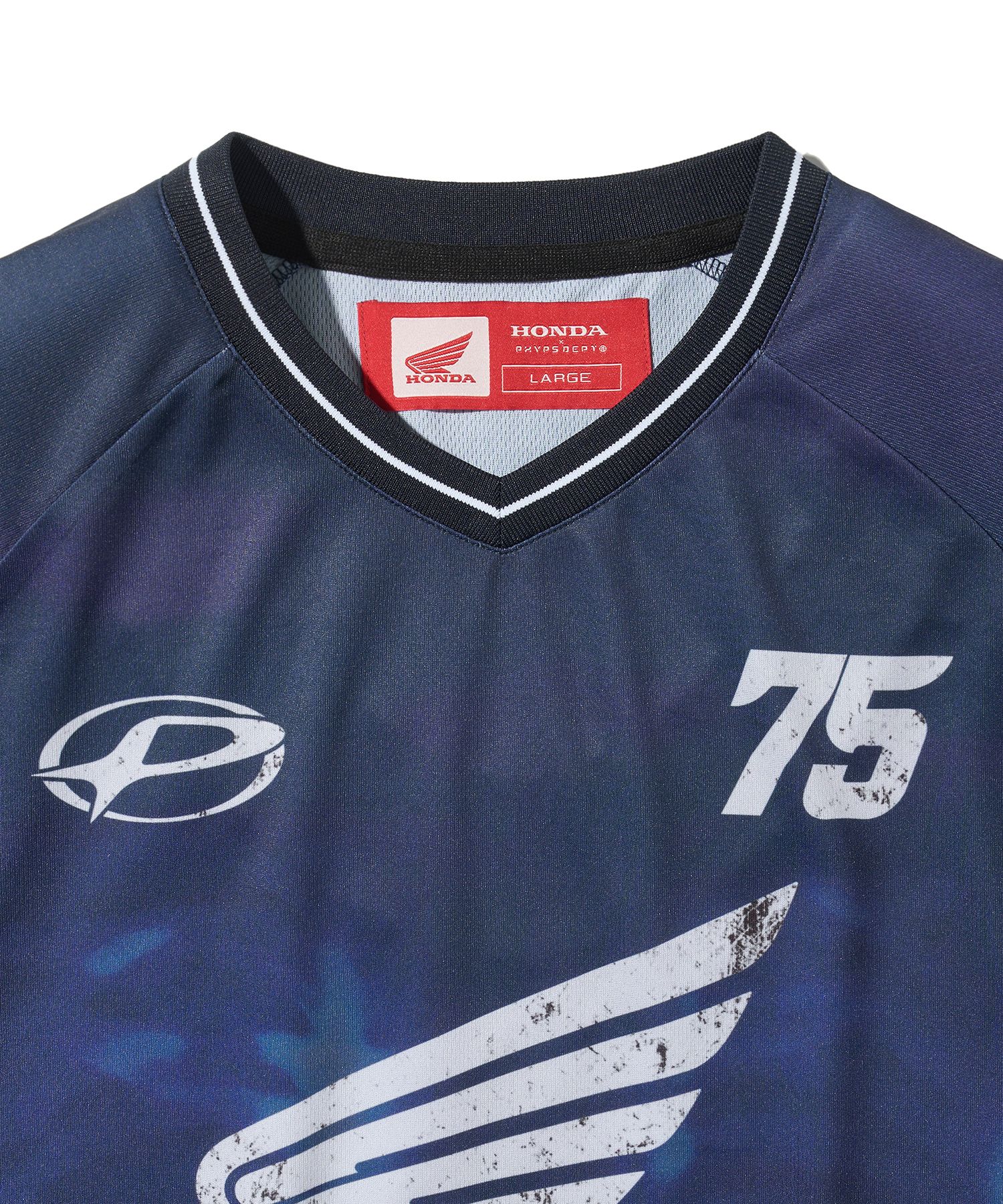 MUSINSA | Honda Motorcycle X-Ray Jersey Short Sleeve Blue