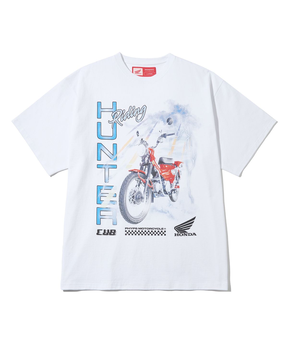 핍스 모터사이클(PHYPS MOTORCYCLE) Lighting Hunter Cub Short Sleeve White